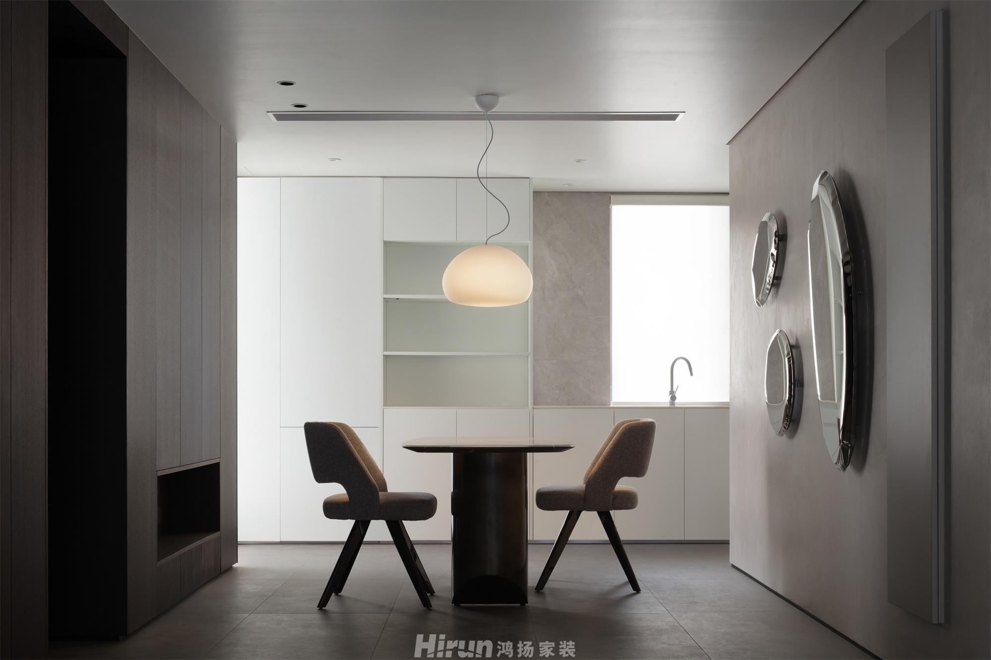 華潤翡翠府170㎡雅致現(xiàn)代三居室 裝修案例實景圖-4