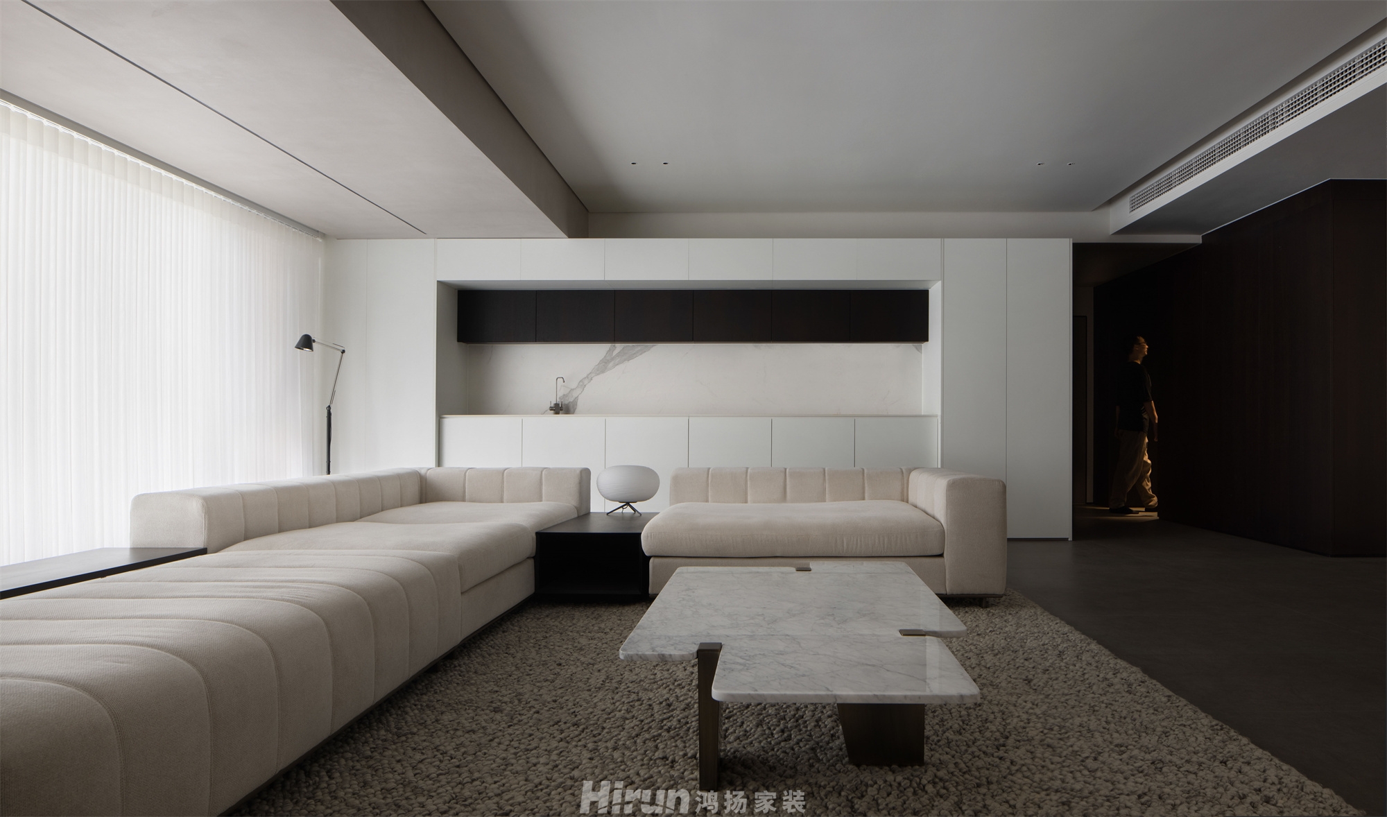 華潤翡翠府170㎡雅致現(xiàn)代三居室 裝修案例實景圖-6