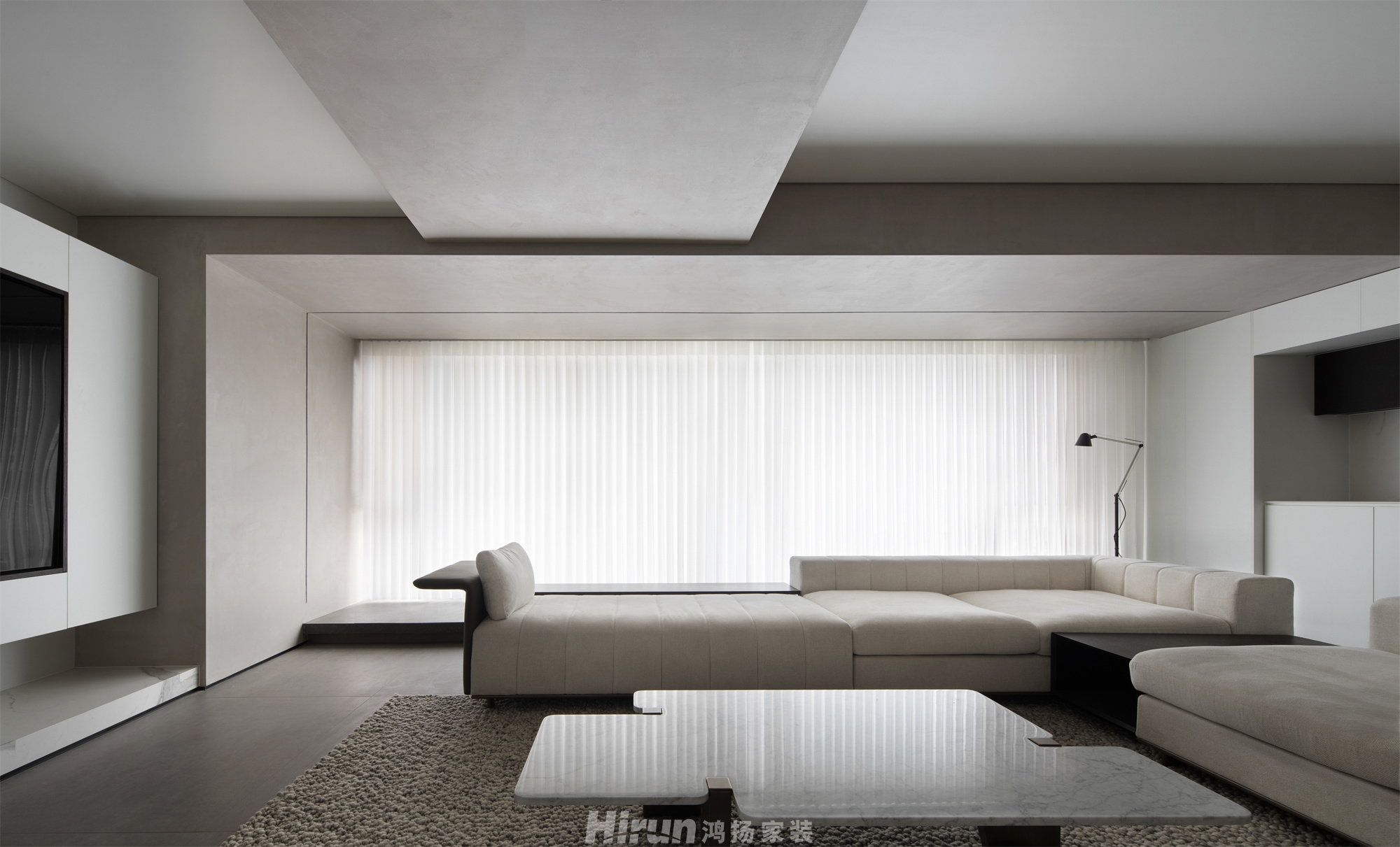 華潤翡翠府170㎡雅致現(xiàn)代三居室 裝修案例實景圖-5