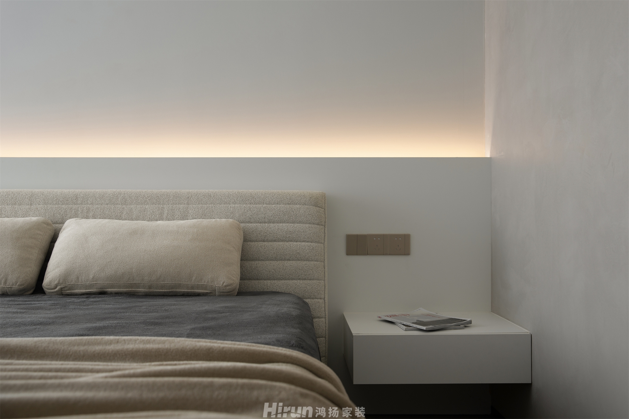 華潤翡翠府170㎡雅致現(xiàn)代三居室 裝修案例實景圖-7