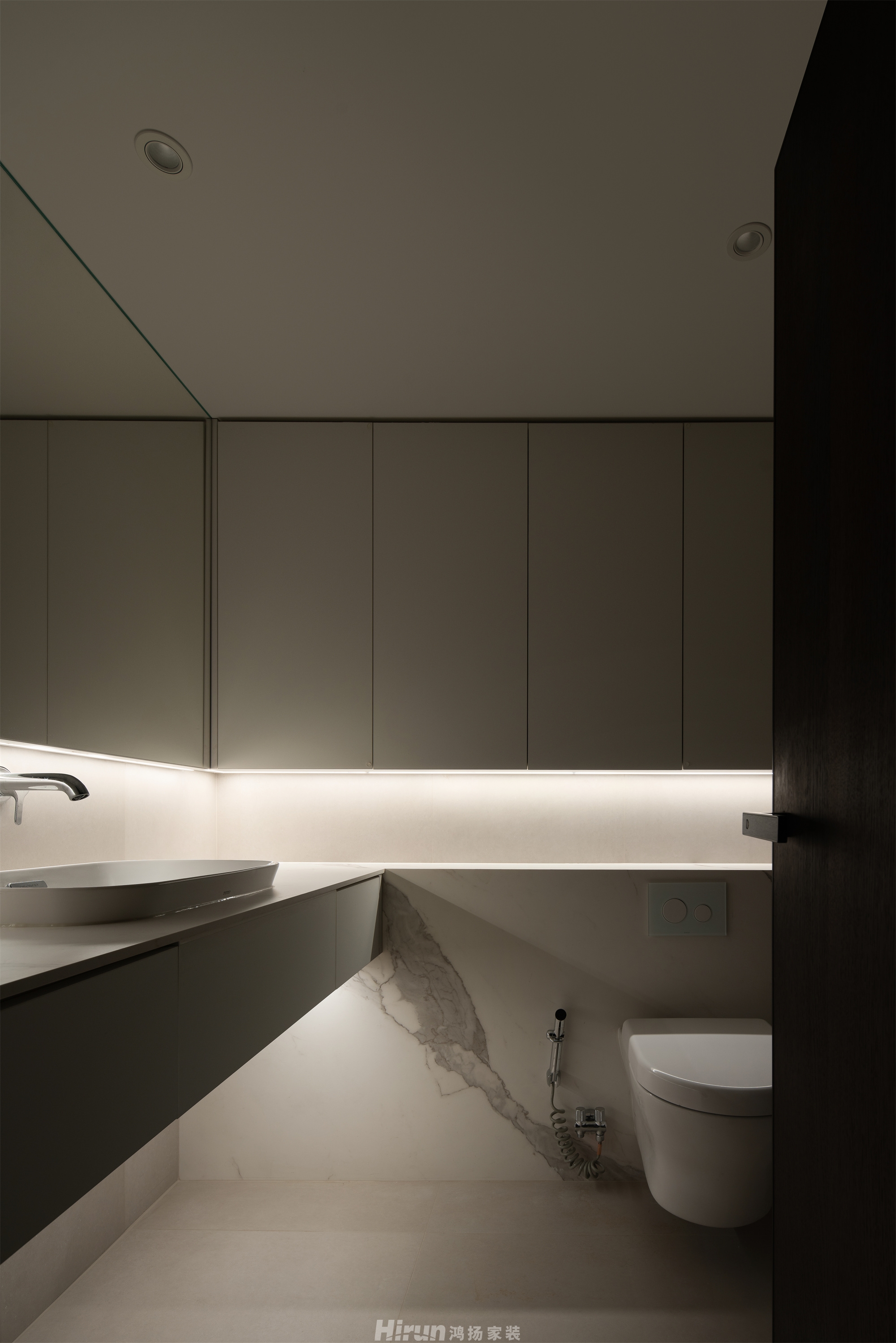 華潤翡翠府170㎡雅致現(xiàn)代三居室 裝修案例實景圖-10