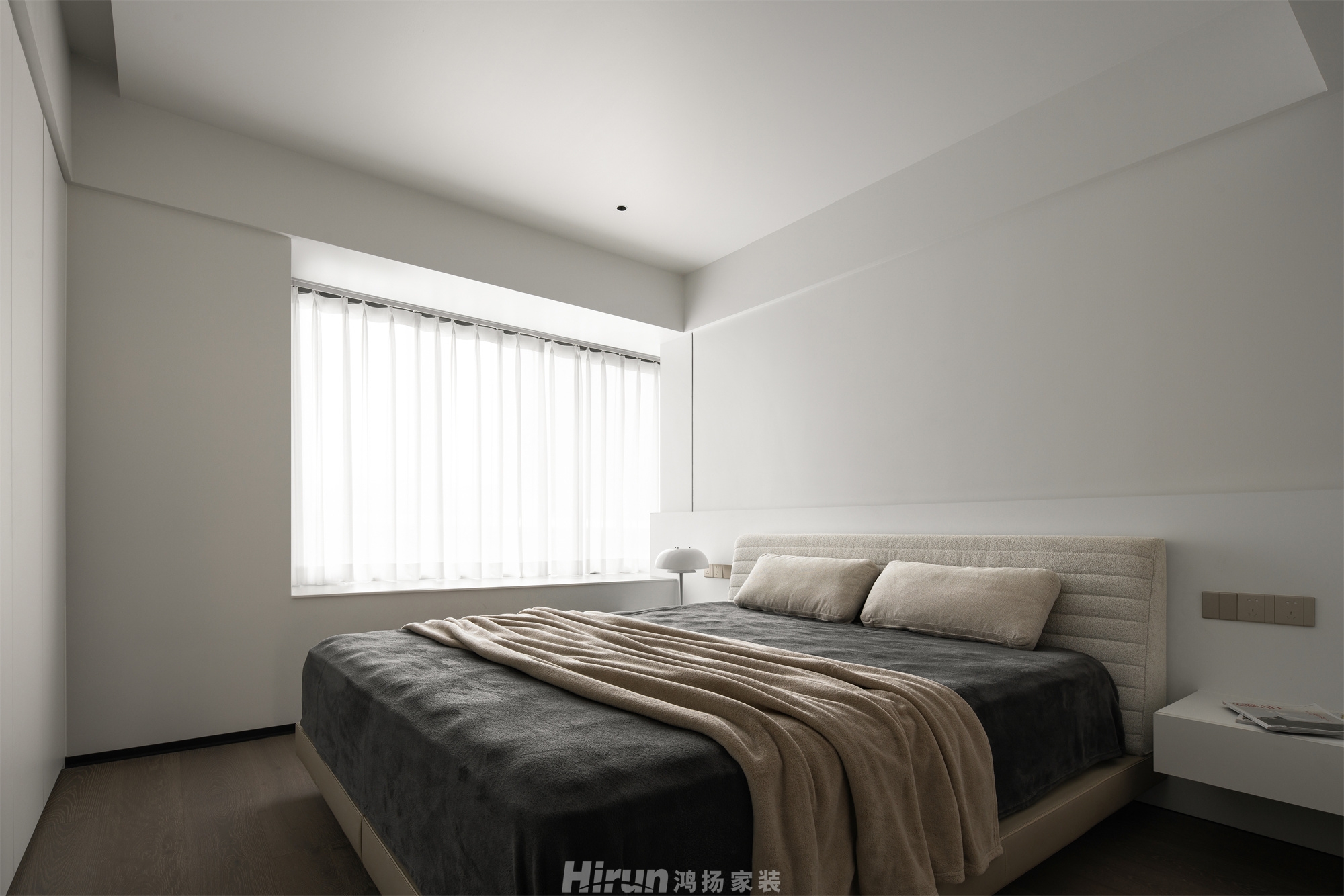 華潤翡翠府170㎡雅致現(xiàn)代三居室 裝修案例實景圖-9