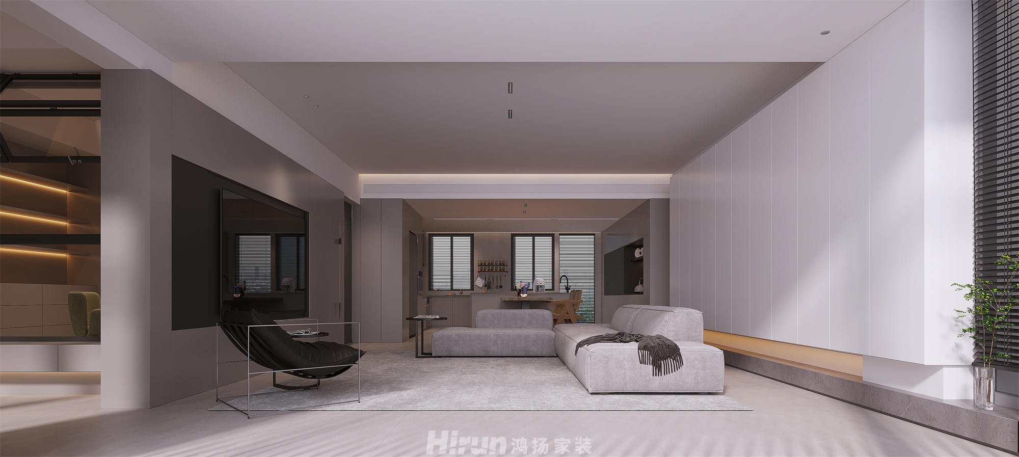 金茂悅200㎡北歐之光別墅 裝修案例效果圖-7