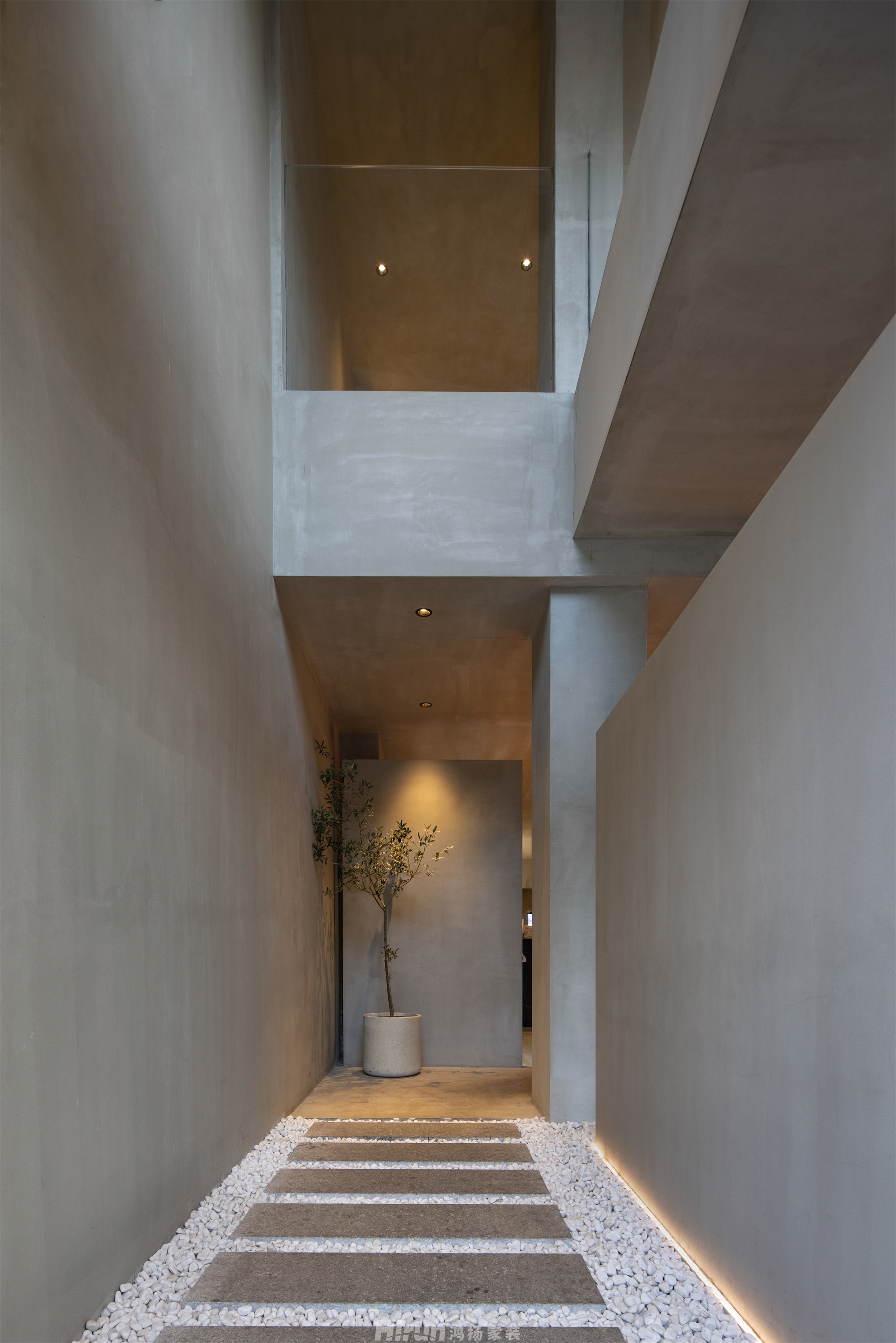 秋露  （品牌體驗店）200㎡雅致現代別墅 裝修案例效果圖-7