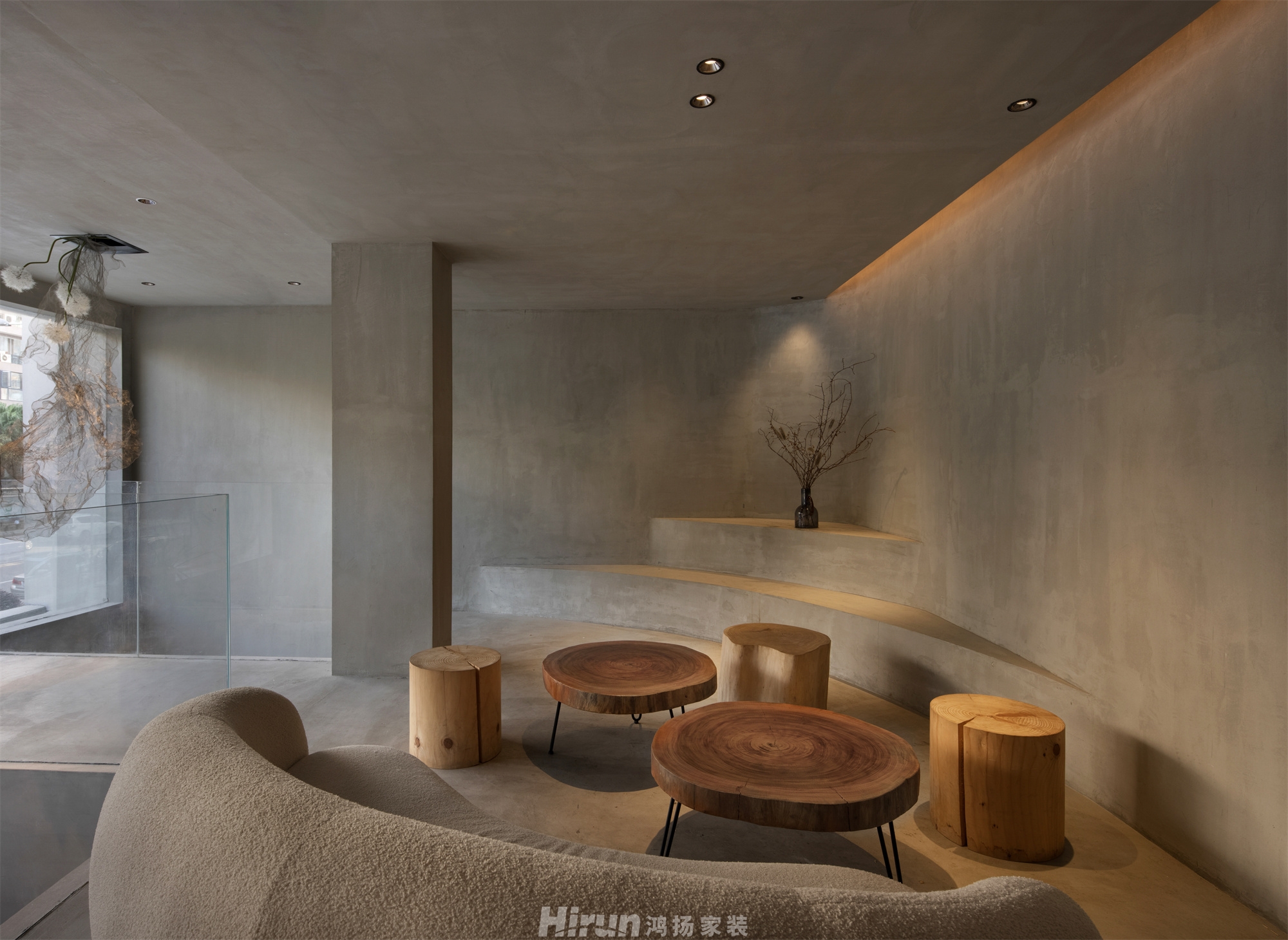 秋露  （品牌體驗店）200㎡雅致現代別墅 裝修案例效果圖-4