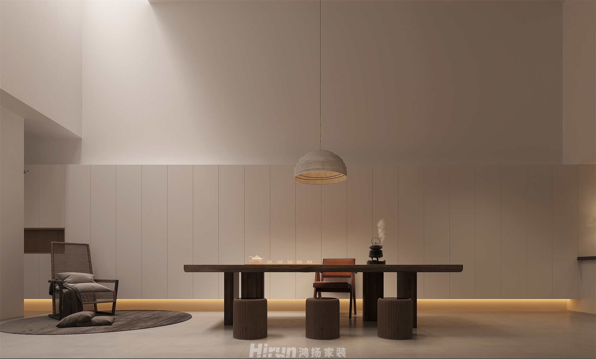 桃源里320㎡北歐之光別墅 裝修案例效果圖-6