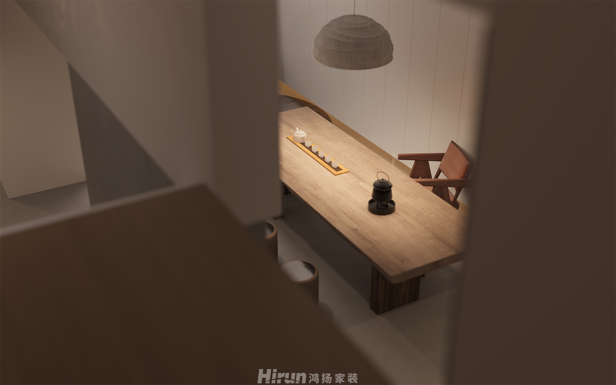 桃源里320㎡北歐之光別墅 裝修案例效果圖-4