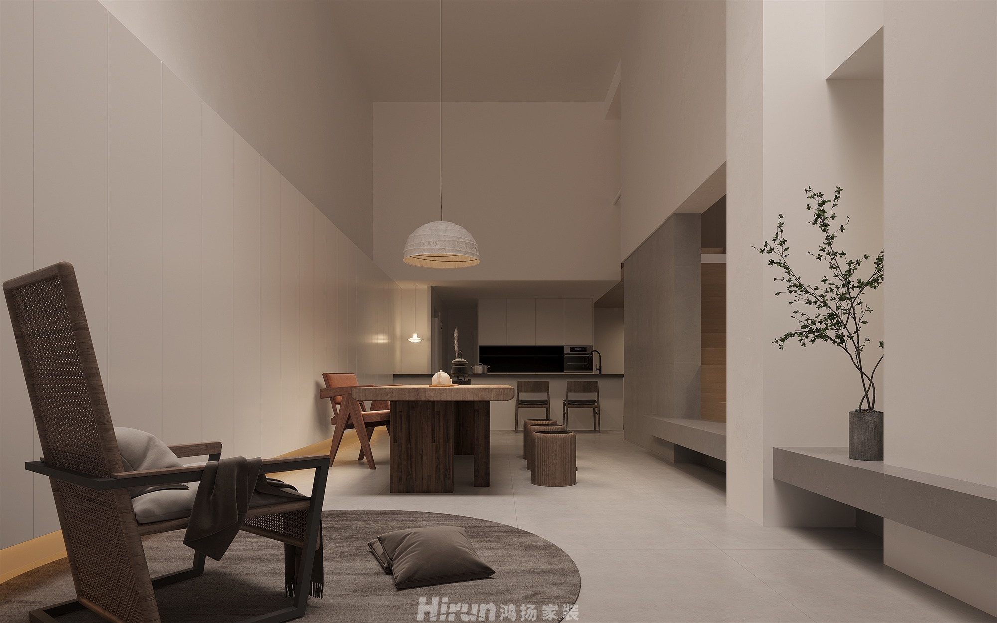 桃源里320㎡北歐之光別墅 裝修案例效果圖-10