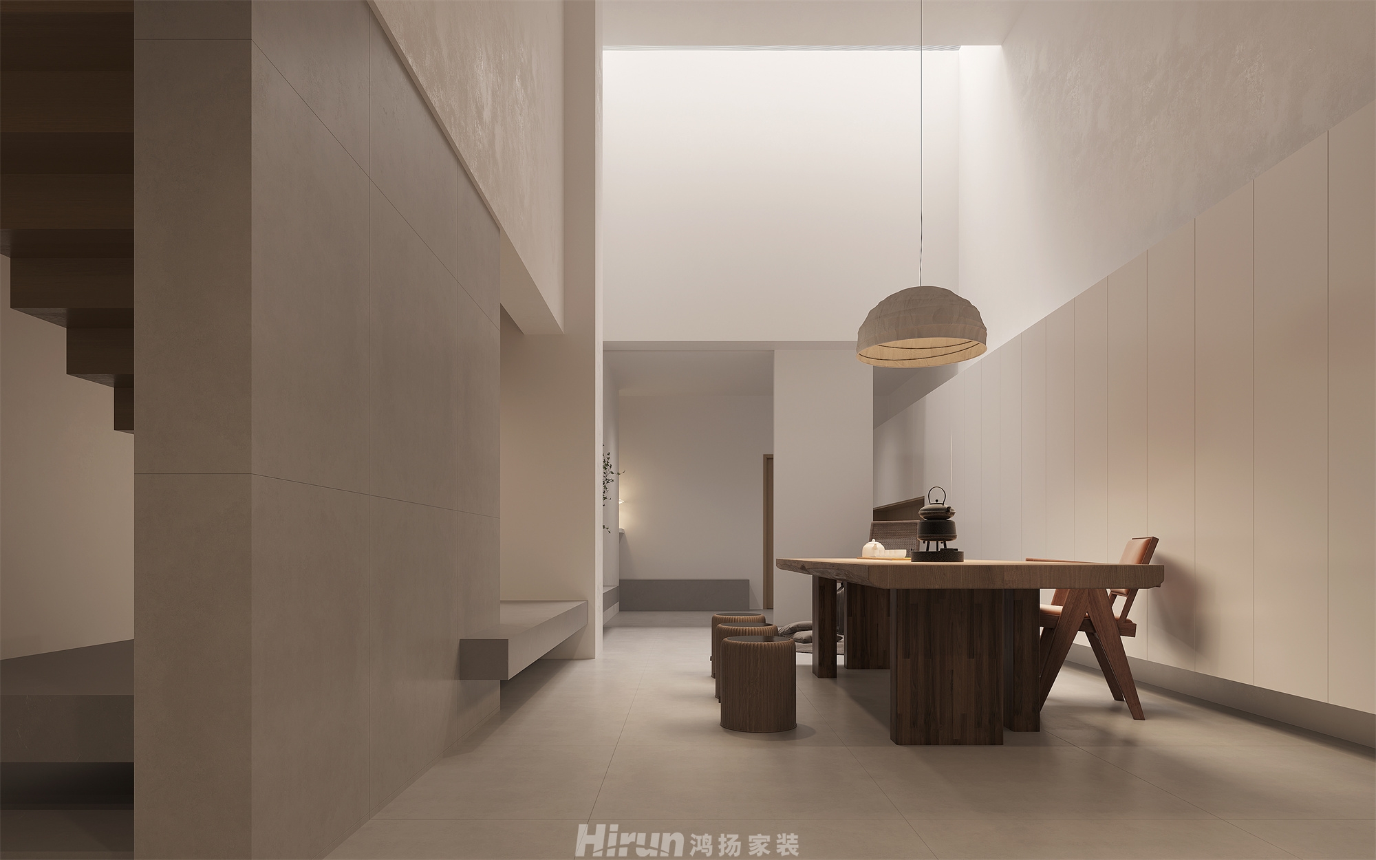 桃源里320㎡北歐之光別墅 裝修案例效果圖-9