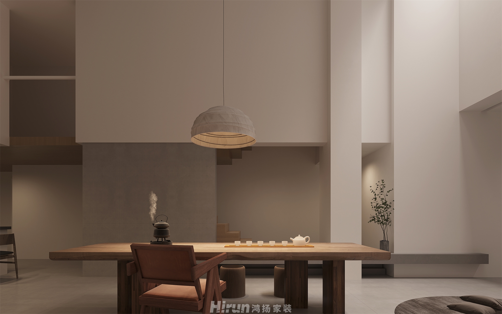 桃源里320㎡北歐之光別墅 裝修案例效果圖-18