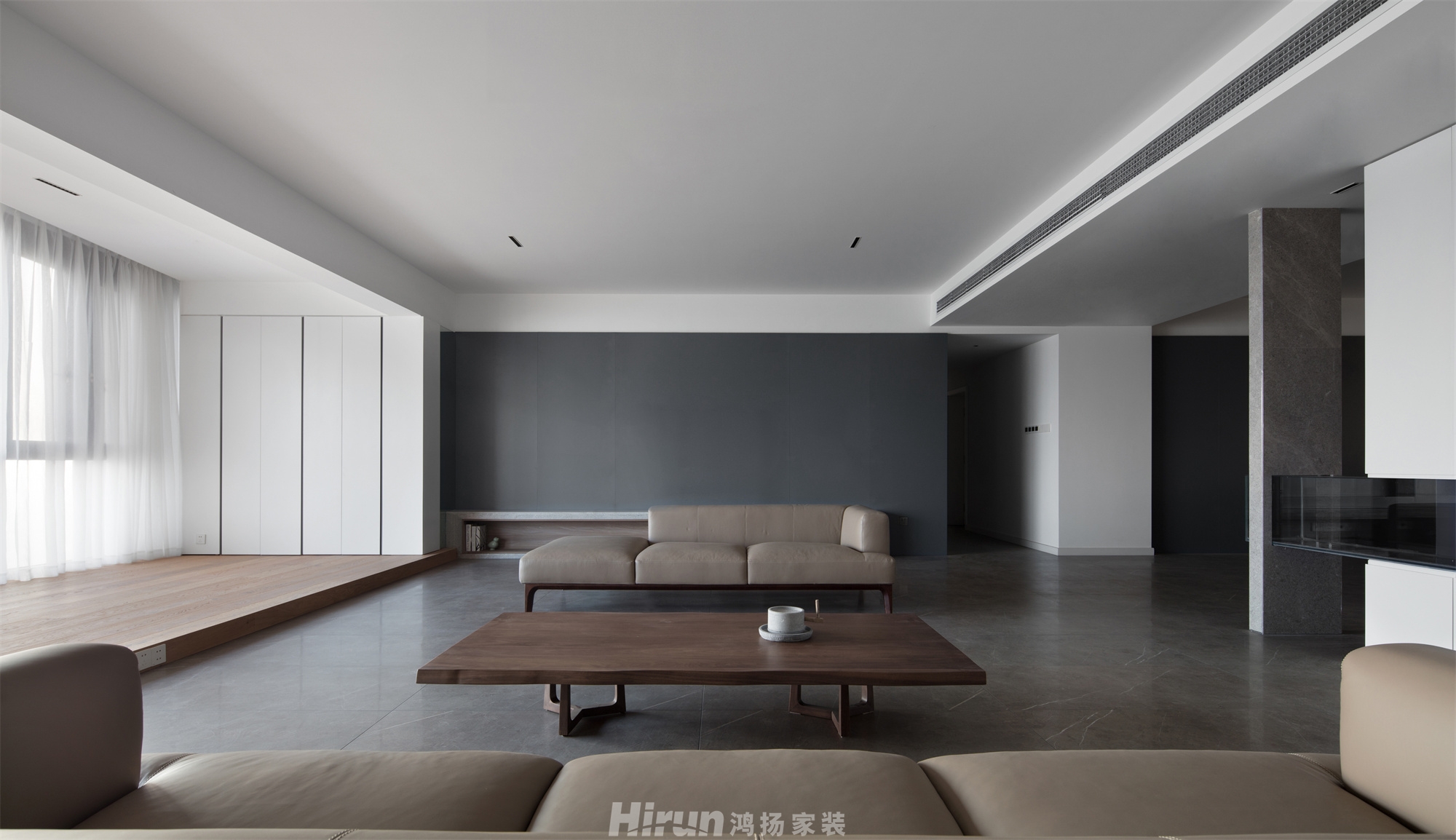 天璽灣310㎡雅致現代大平層 裝修案例效果圖-3