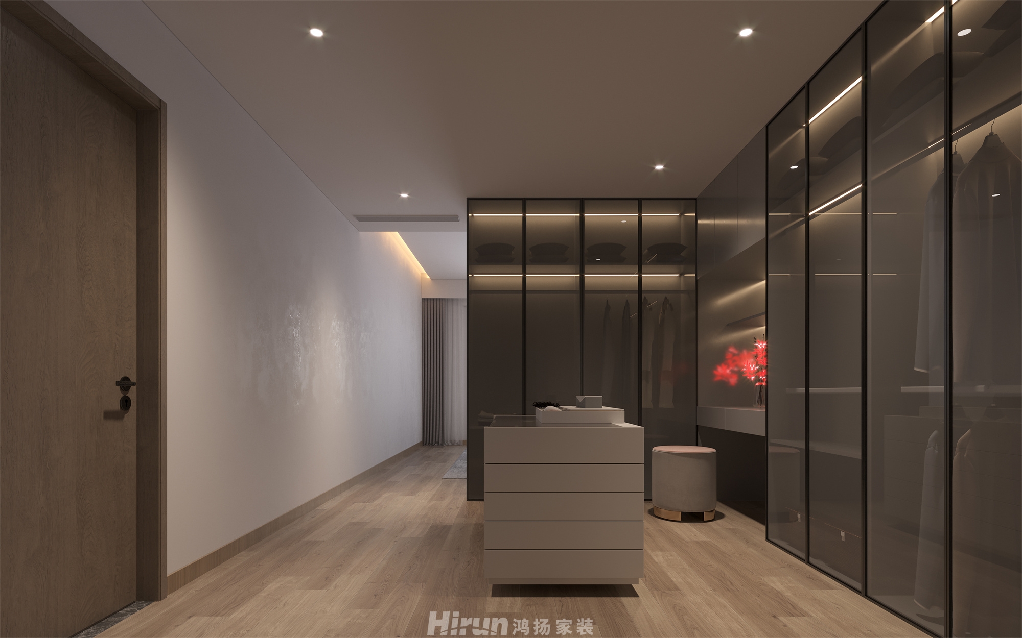 萬科紫臺240㎡北歐之光復式 裝修案例效果圖-4