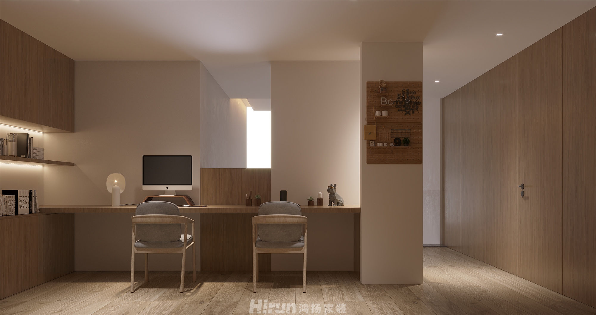 萬科紫臺240㎡北歐之光復式 裝修案例效果圖-6