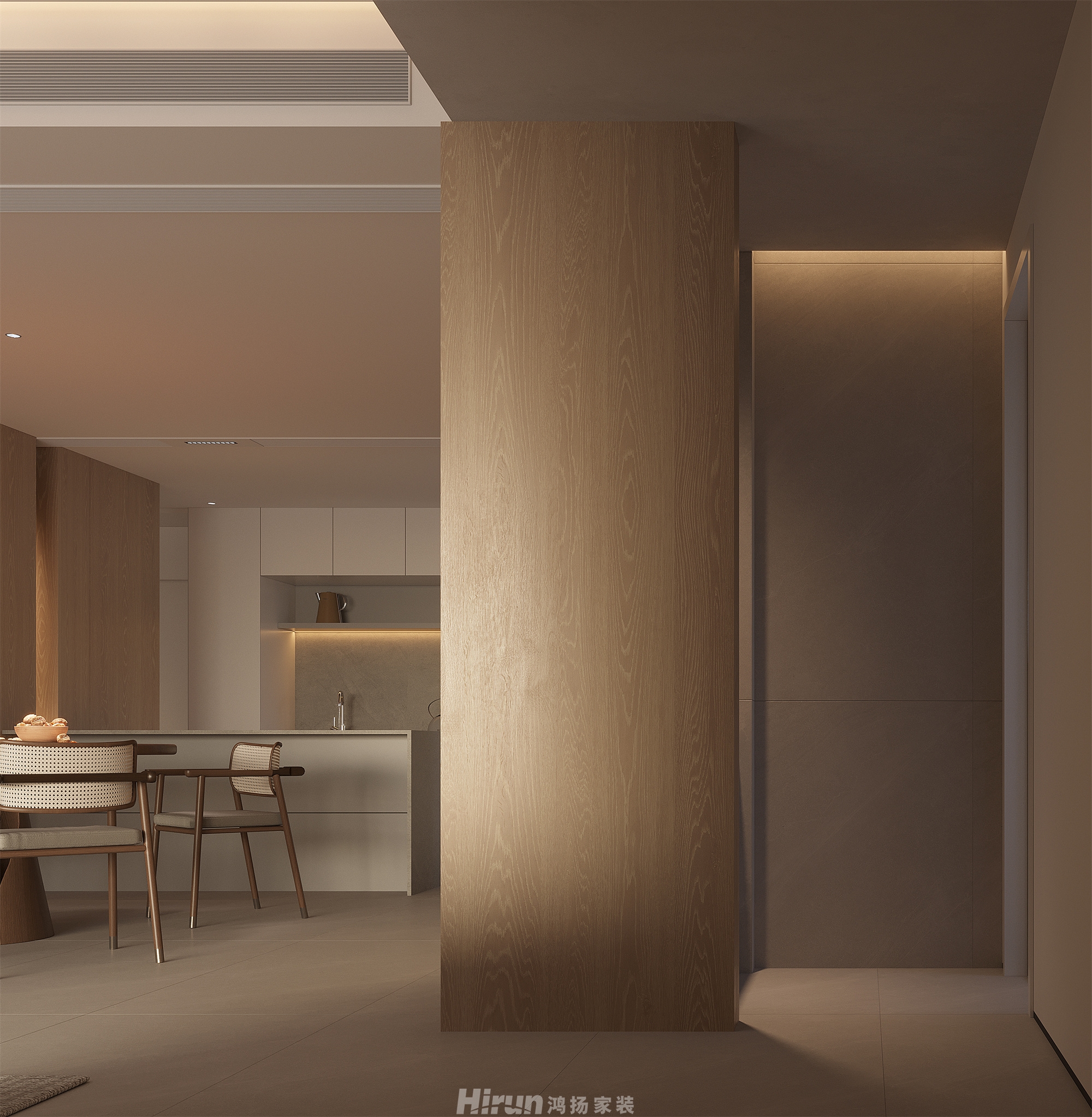 頤和家園190㎡北歐之光大平層 裝修案例效果圖-11