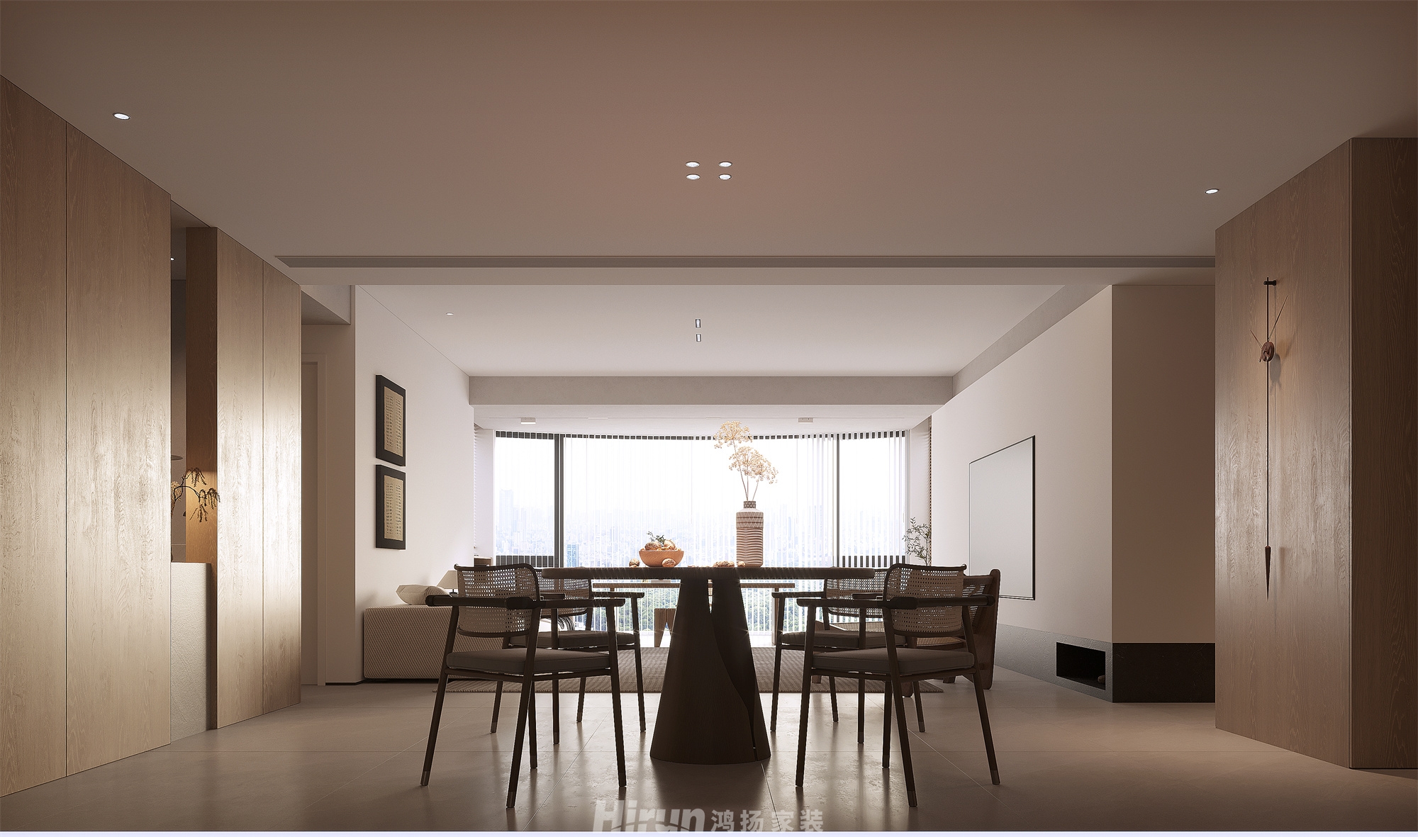 頤和家園190㎡北歐之光大平層 裝修案例效果圖-7