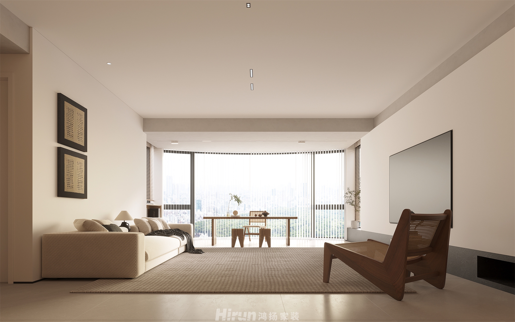 頤和家園190㎡北歐之光大平層 裝修案例效果圖-8