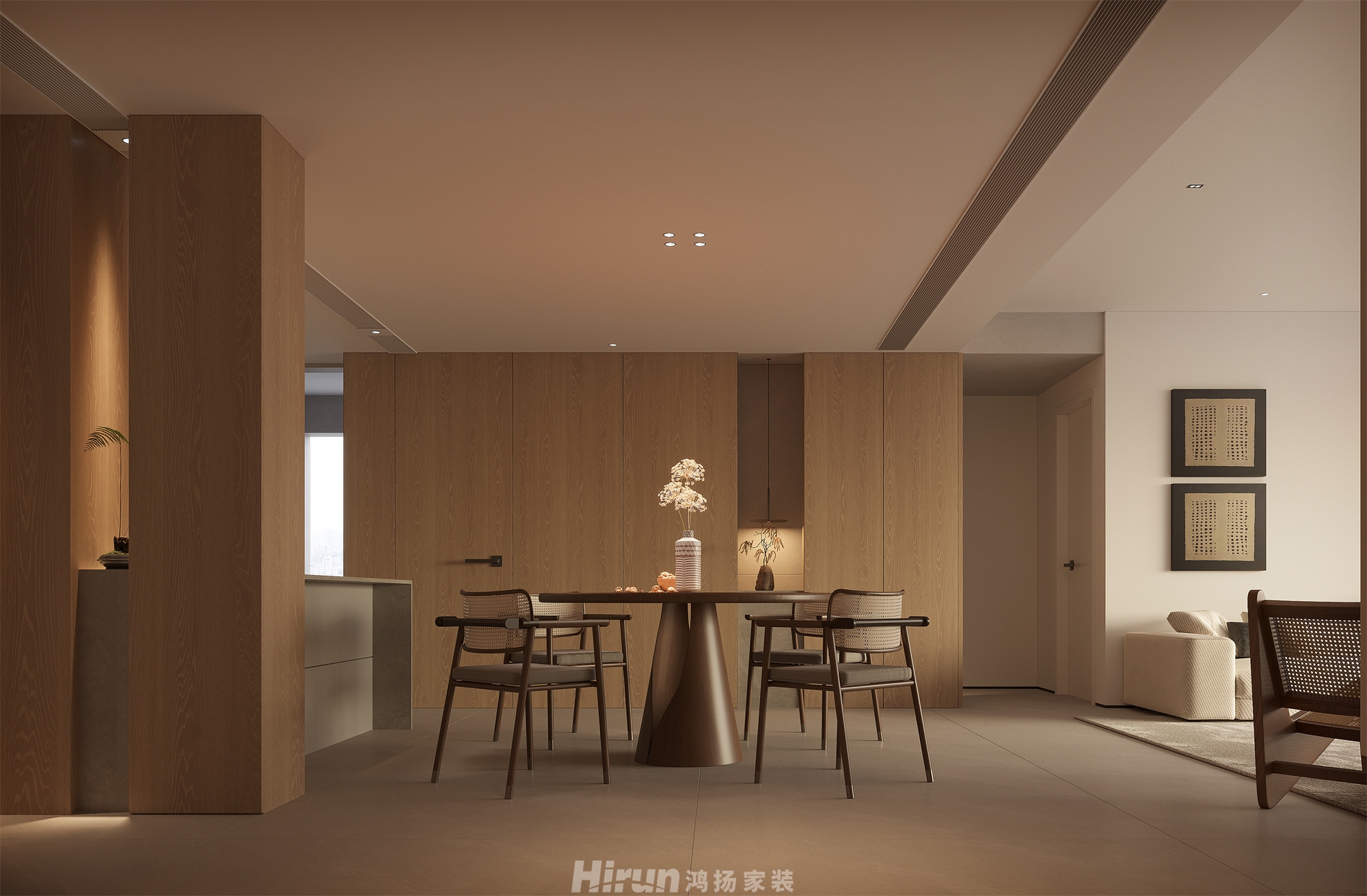 頤和家園190㎡北歐之光大平層 裝修案例效果圖-10