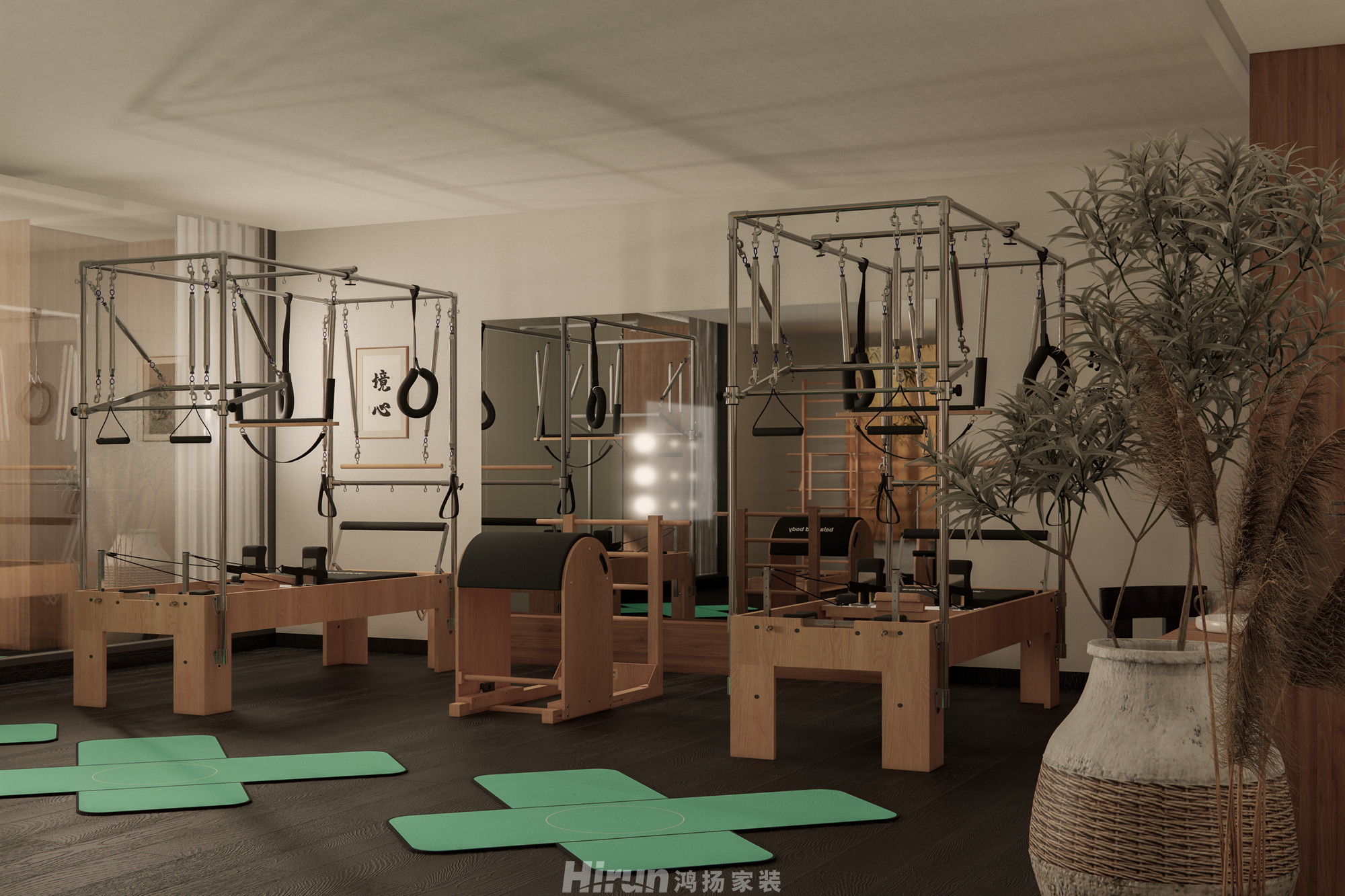 國金·禪柔工作室120㎡復古風潮二居室 裝修案例效果圖-10