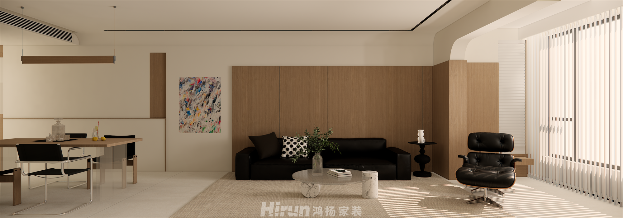 旭輝國悅府120㎡北歐之光四居室 裝修案例效果圖-5