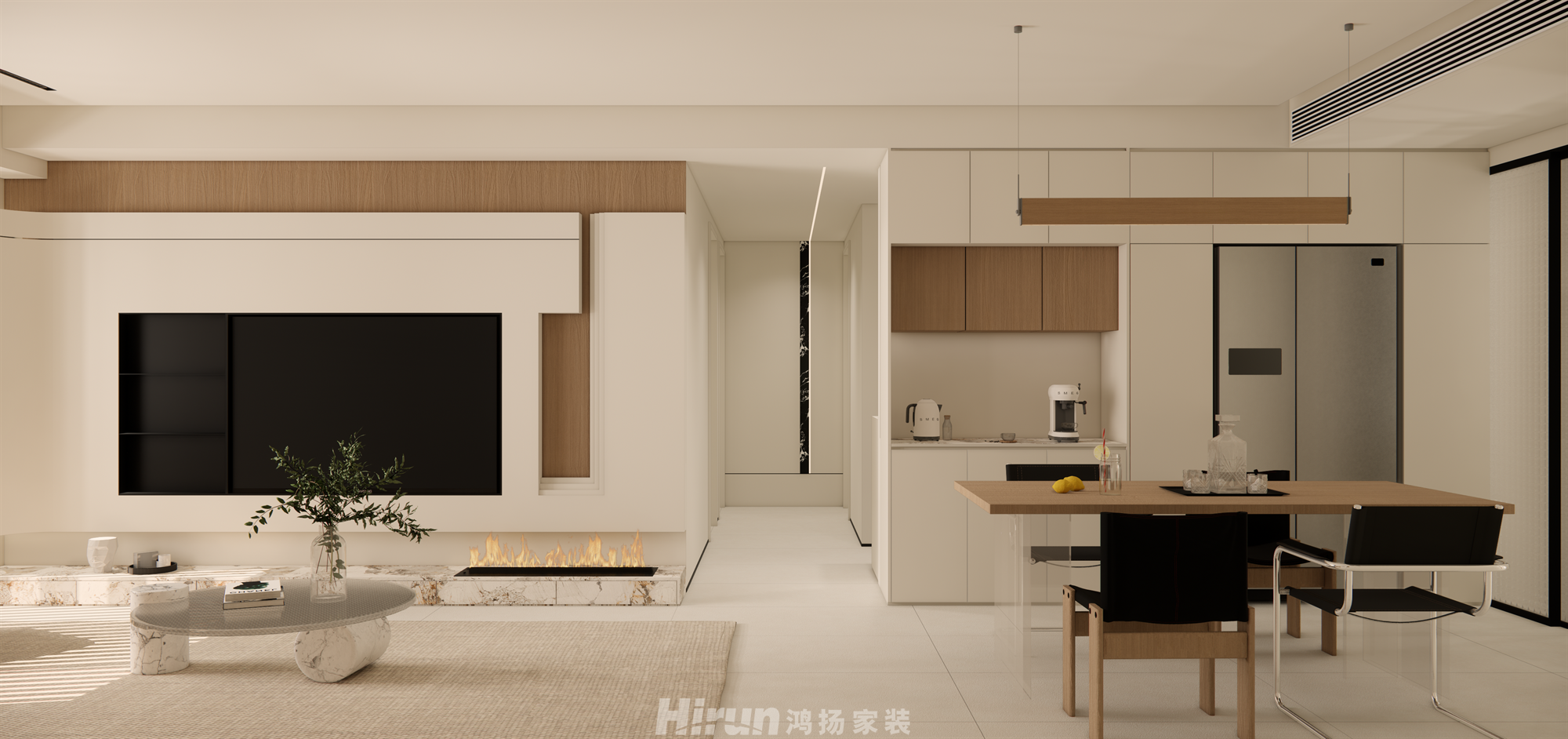 旭輝國悅府120㎡北歐之光四居室 裝修案例效果圖-7