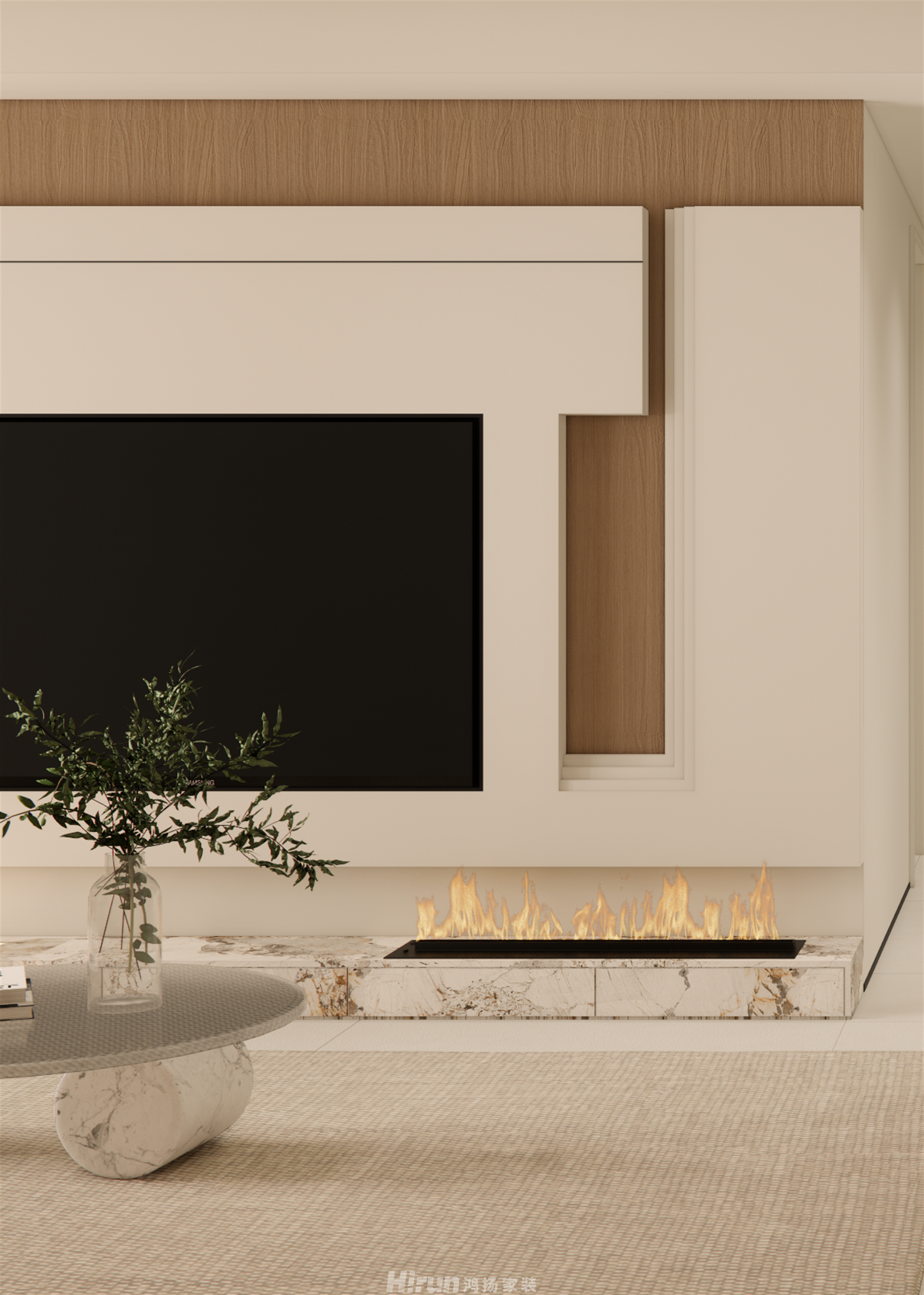 旭輝國悅府120㎡北歐之光四居室 裝修案例效果圖-10