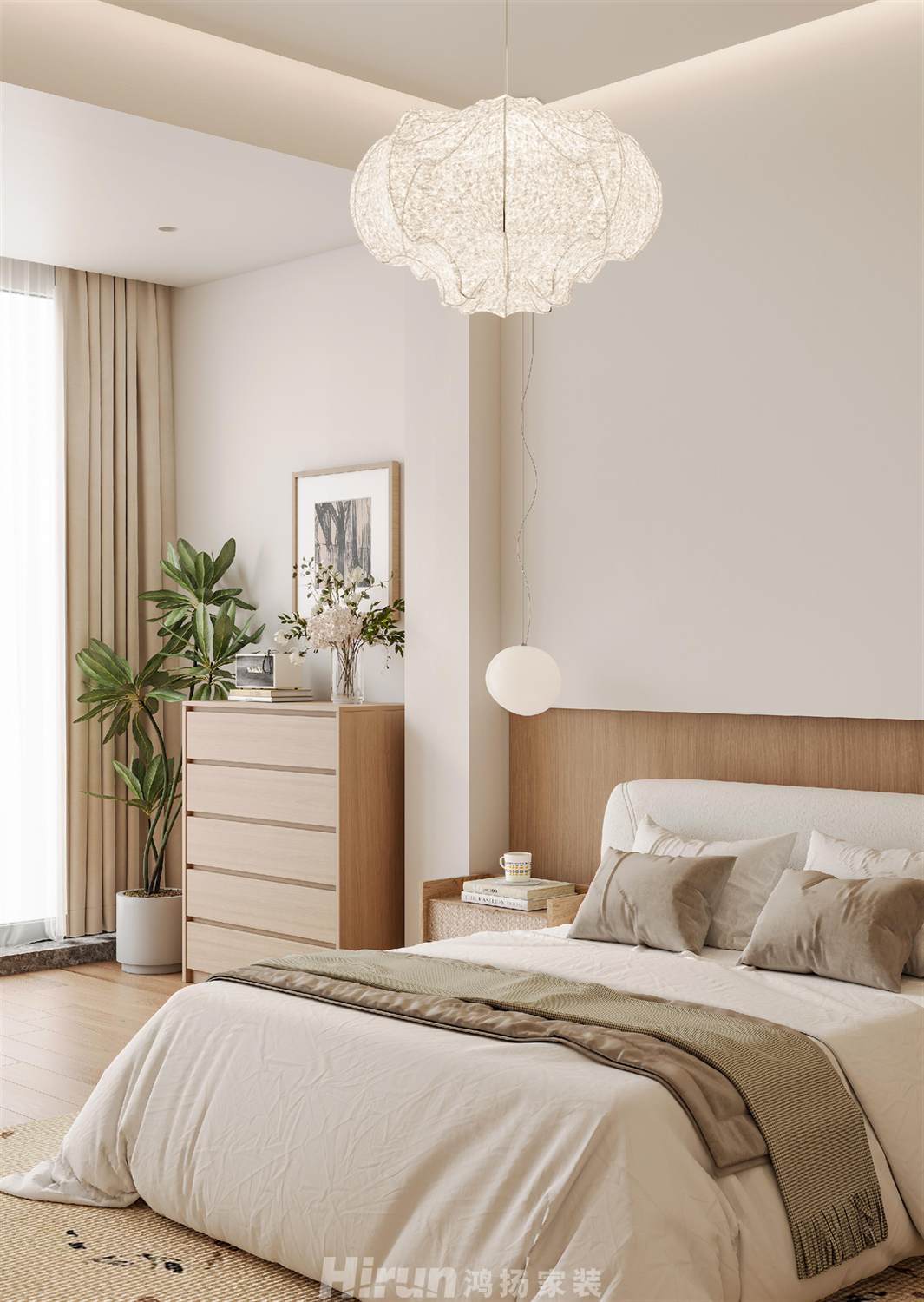 麓湖郡200㎡復合寫意四居室 裝修案例效果圖-6