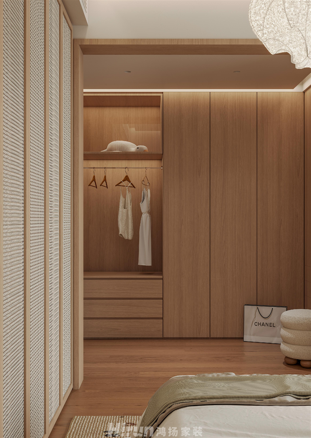 麓湖郡200㎡復合寫意四居室 裝修案例效果圖-11