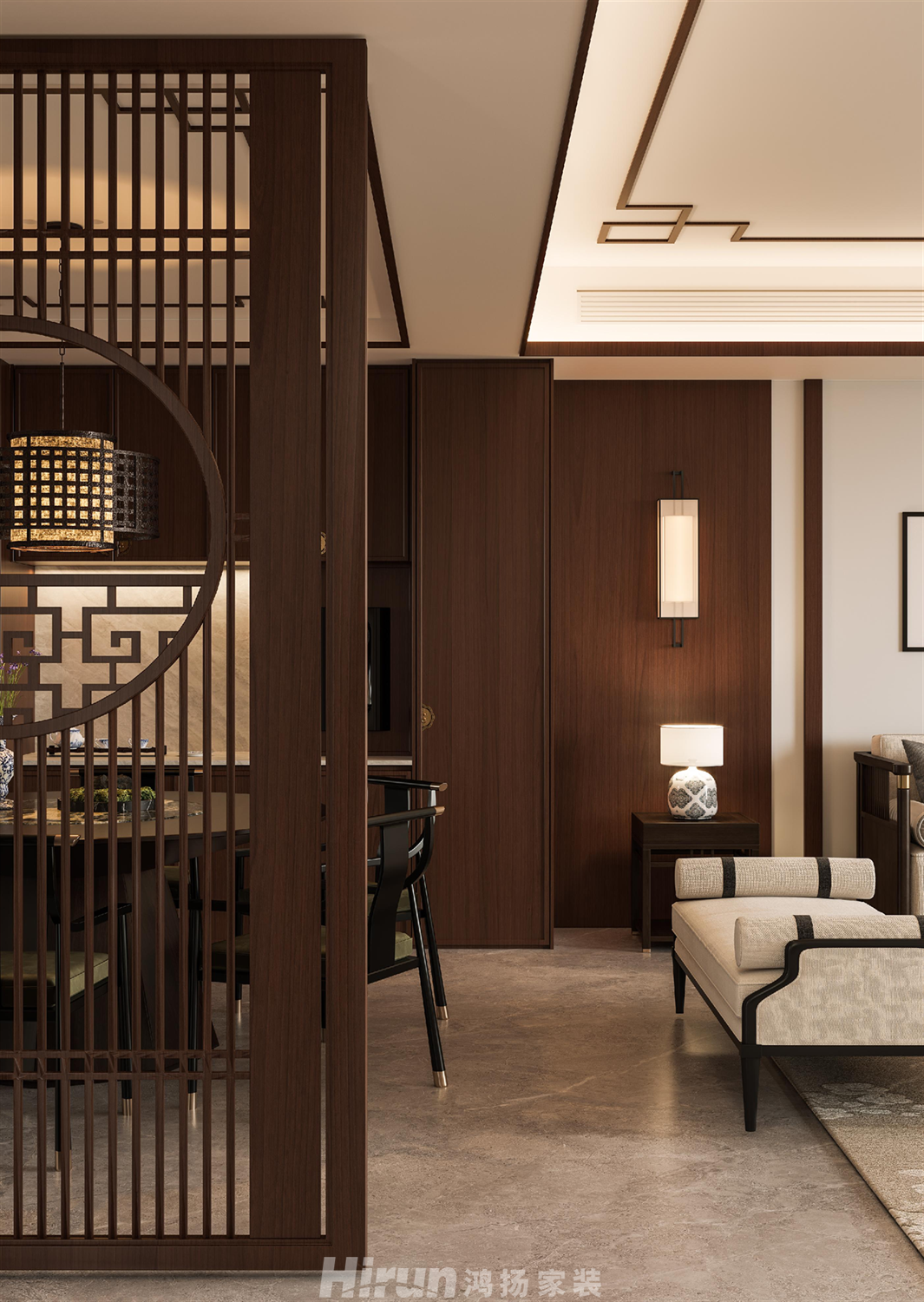 麓湖郡200㎡復合寫意四居室 裝修案例效果圖-15