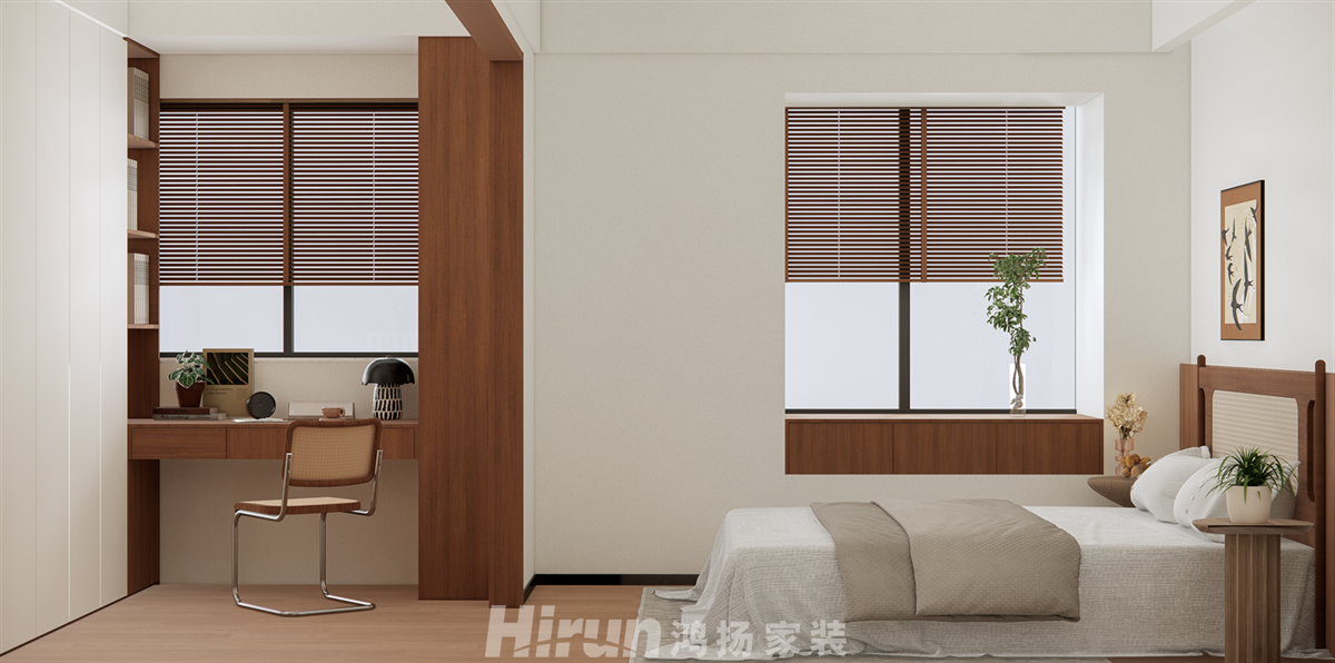 福天藏郡140㎡復古風潮四居室 裝修案例效果圖-3