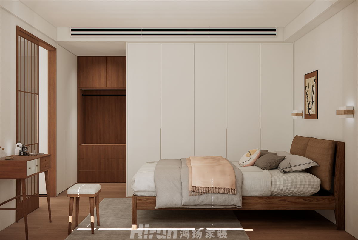 福天藏郡140㎡復古風潮四居室 裝修案例效果圖-10