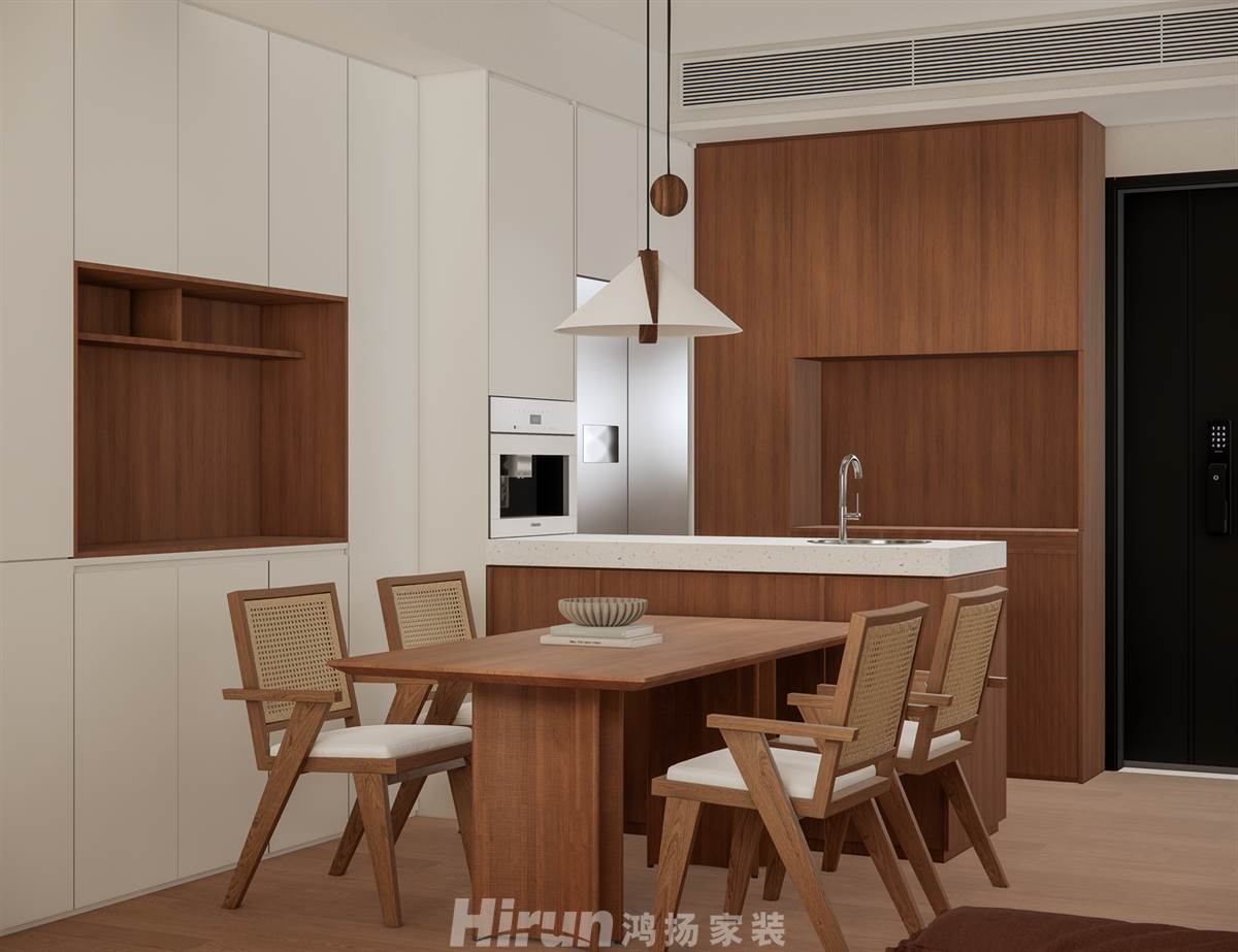 福天藏郡140㎡復古風潮四居室 裝修案例效果圖-14