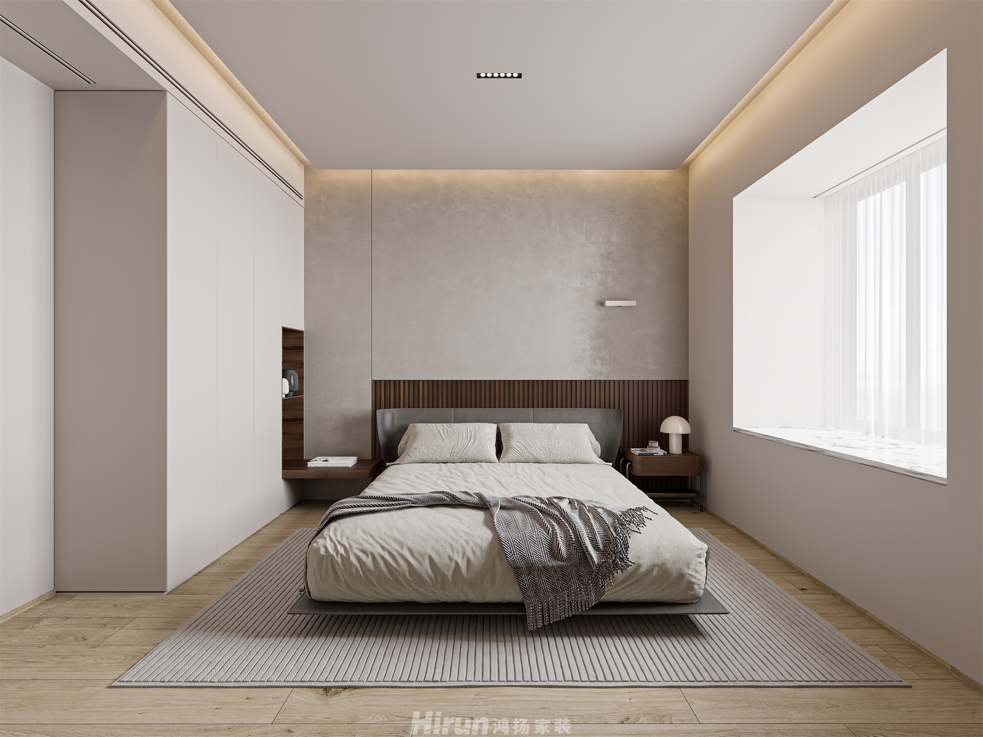 東風映200㎡北歐之光大平層 裝修案例效果圖-7