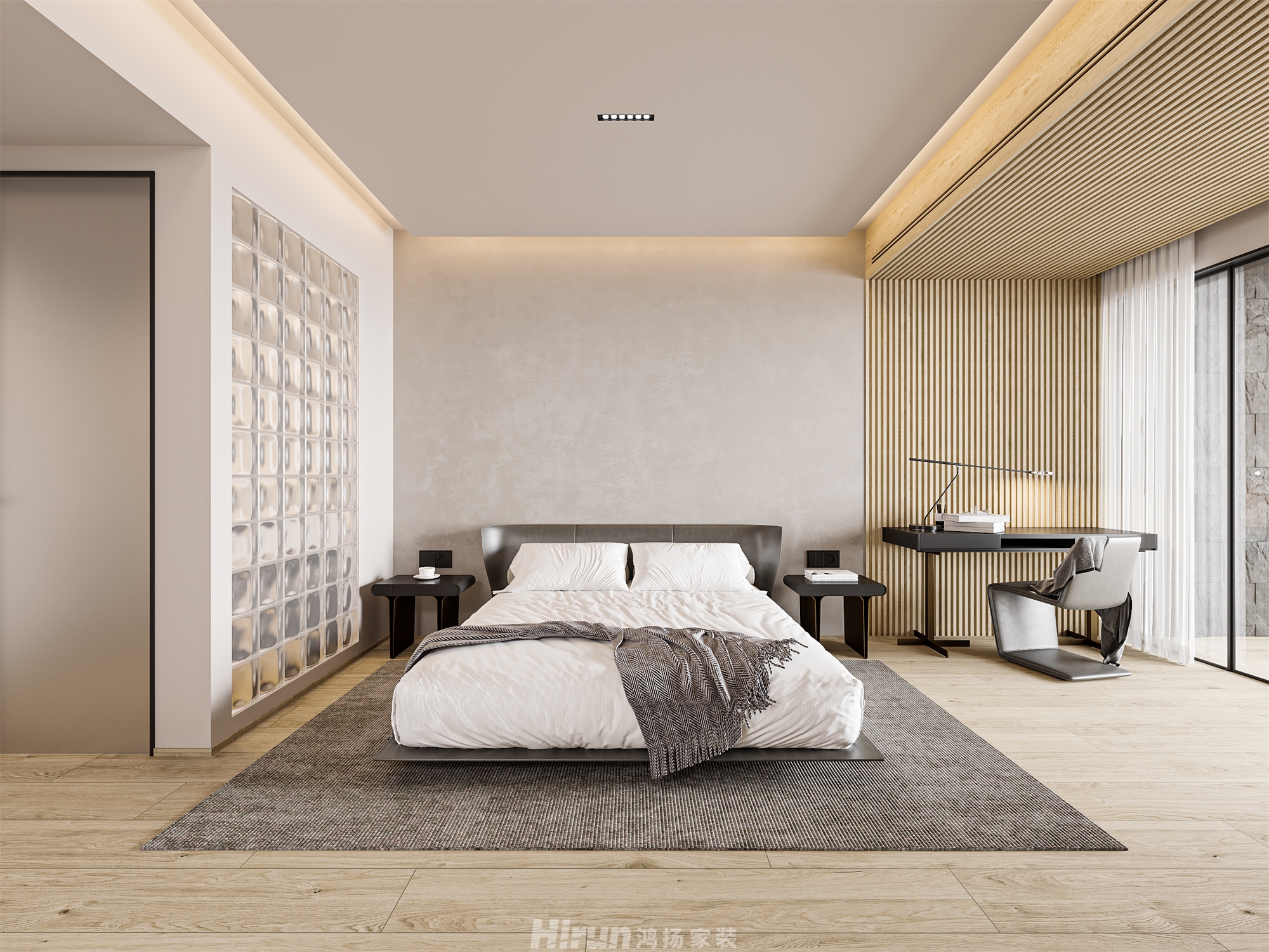 東風映200㎡北歐之光大平層 裝修案例效果圖-10