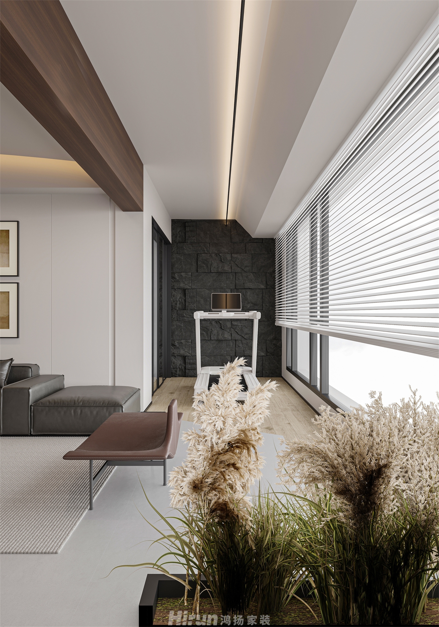 東風映200㎡北歐之光大平層 裝修案例效果圖-12