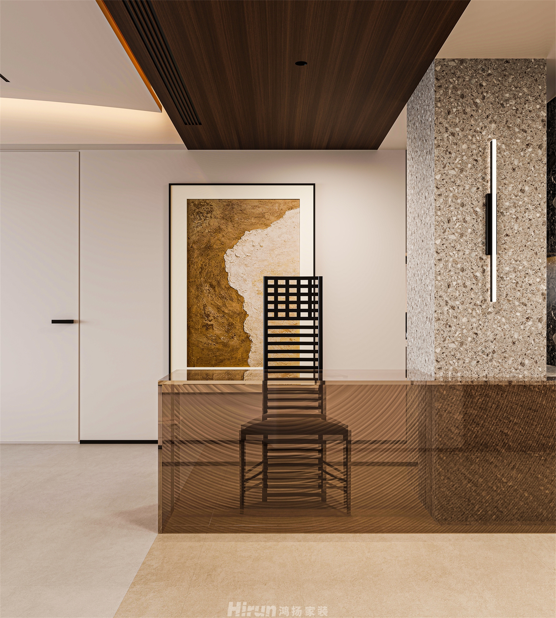 東風映200㎡北歐之光大平層 裝修案例效果圖-13