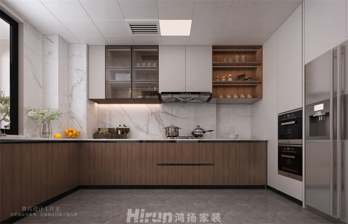 湘江壹號160㎡復合寫意四居室 裝修案例效果圖-8