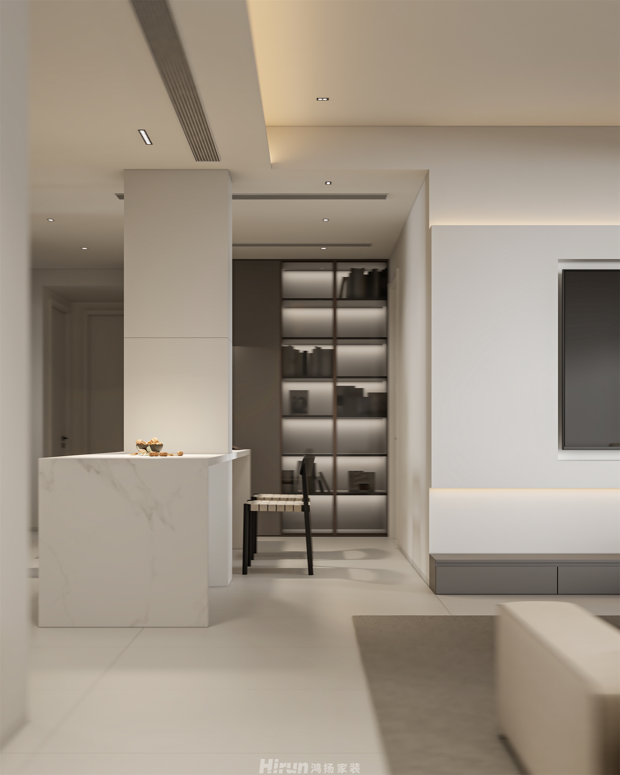 北大資源-理想家園140㎡雅致現(xiàn)代四居室 裝修案例效果圖-5