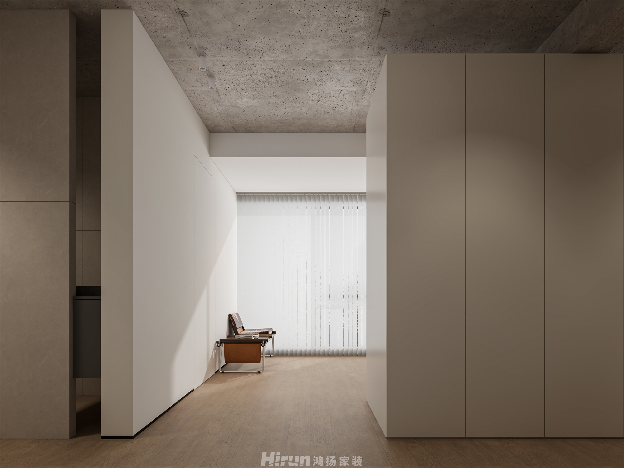 漢唐翰林府120㎡雅致現代三居室 裝修案例效果圖-4