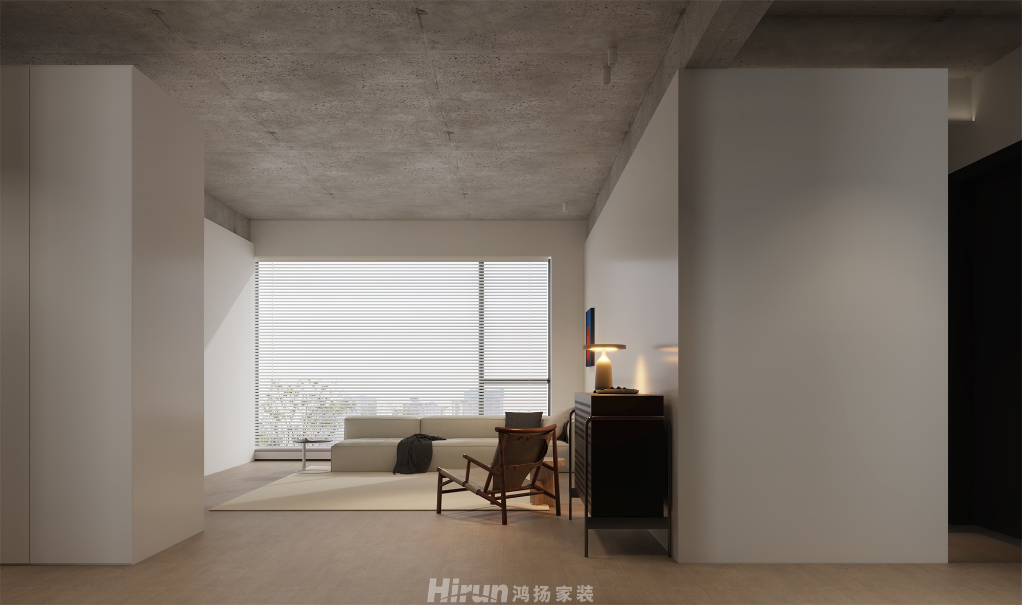 漢唐翰林府120㎡雅致現代三居室 裝修案例效果圖-2