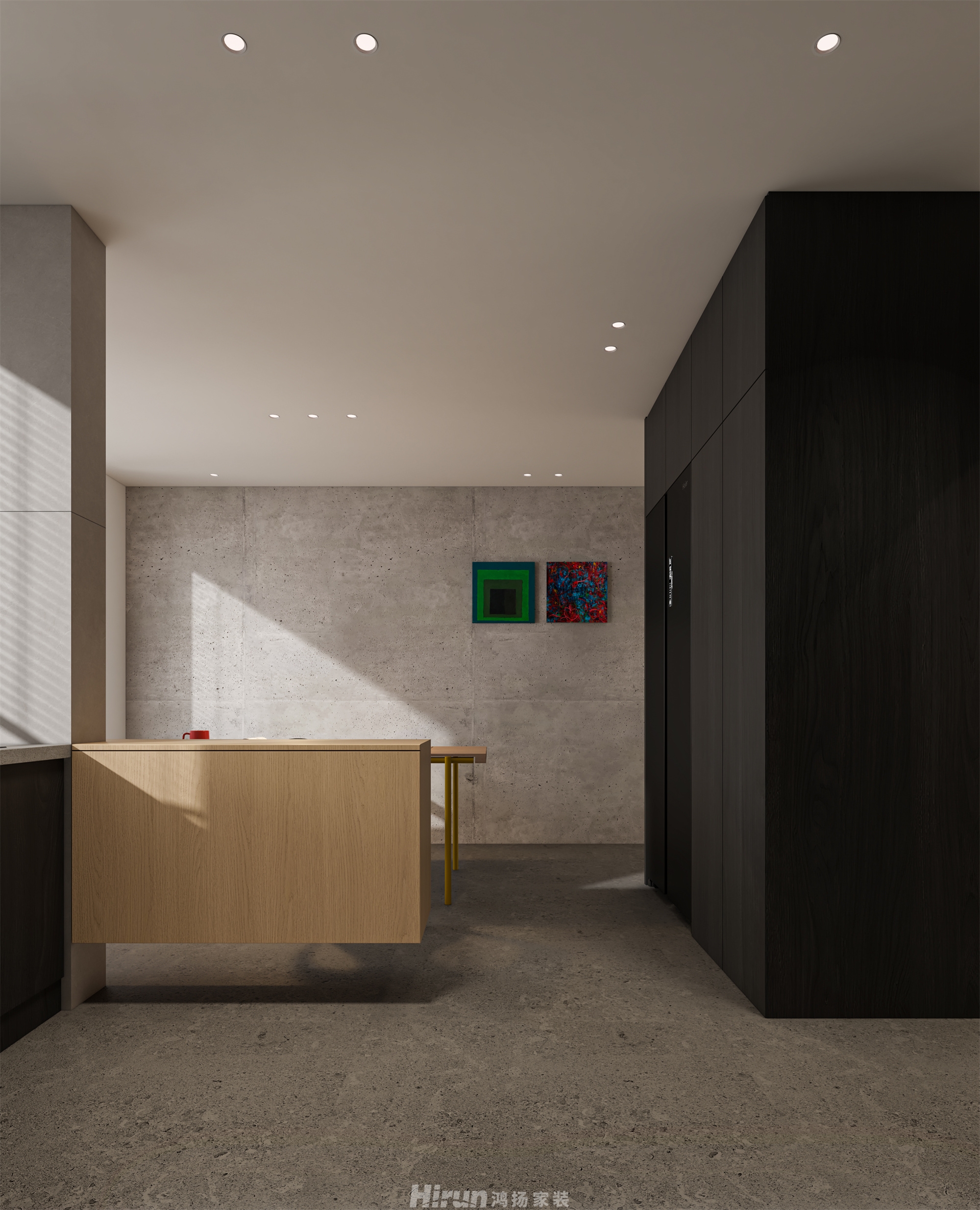 漢唐翰林府120㎡雅致現代三居室 裝修案例效果圖-11