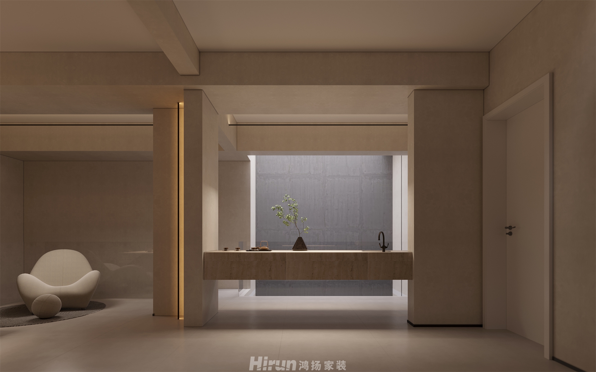 恒大半山悅府240㎡北歐之光復式 裝修案例效果圖-5