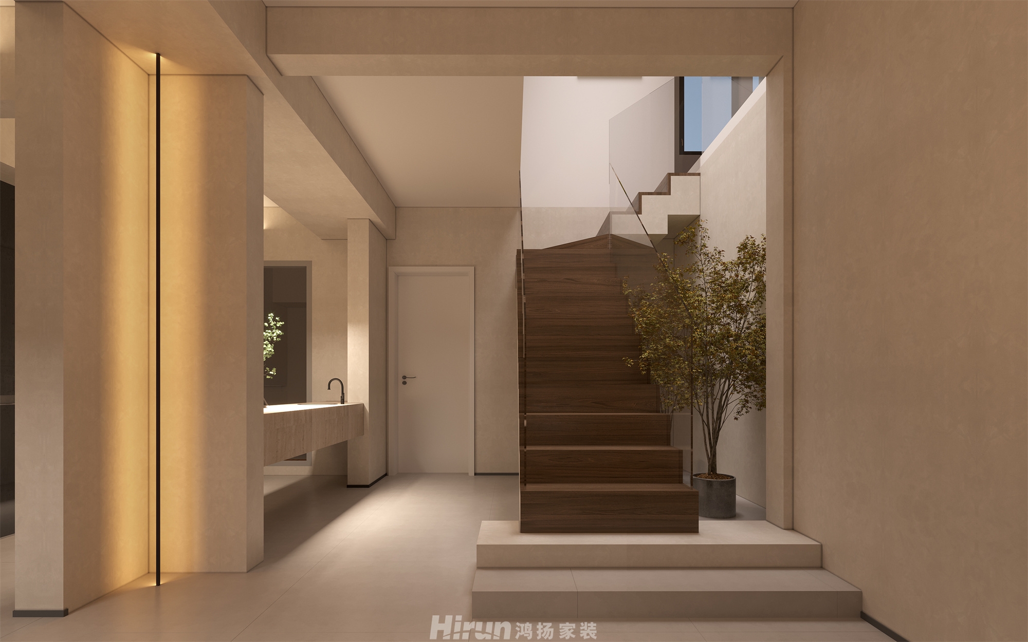 恒大半山悅府240㎡北歐之光復式 裝修案例效果圖-14