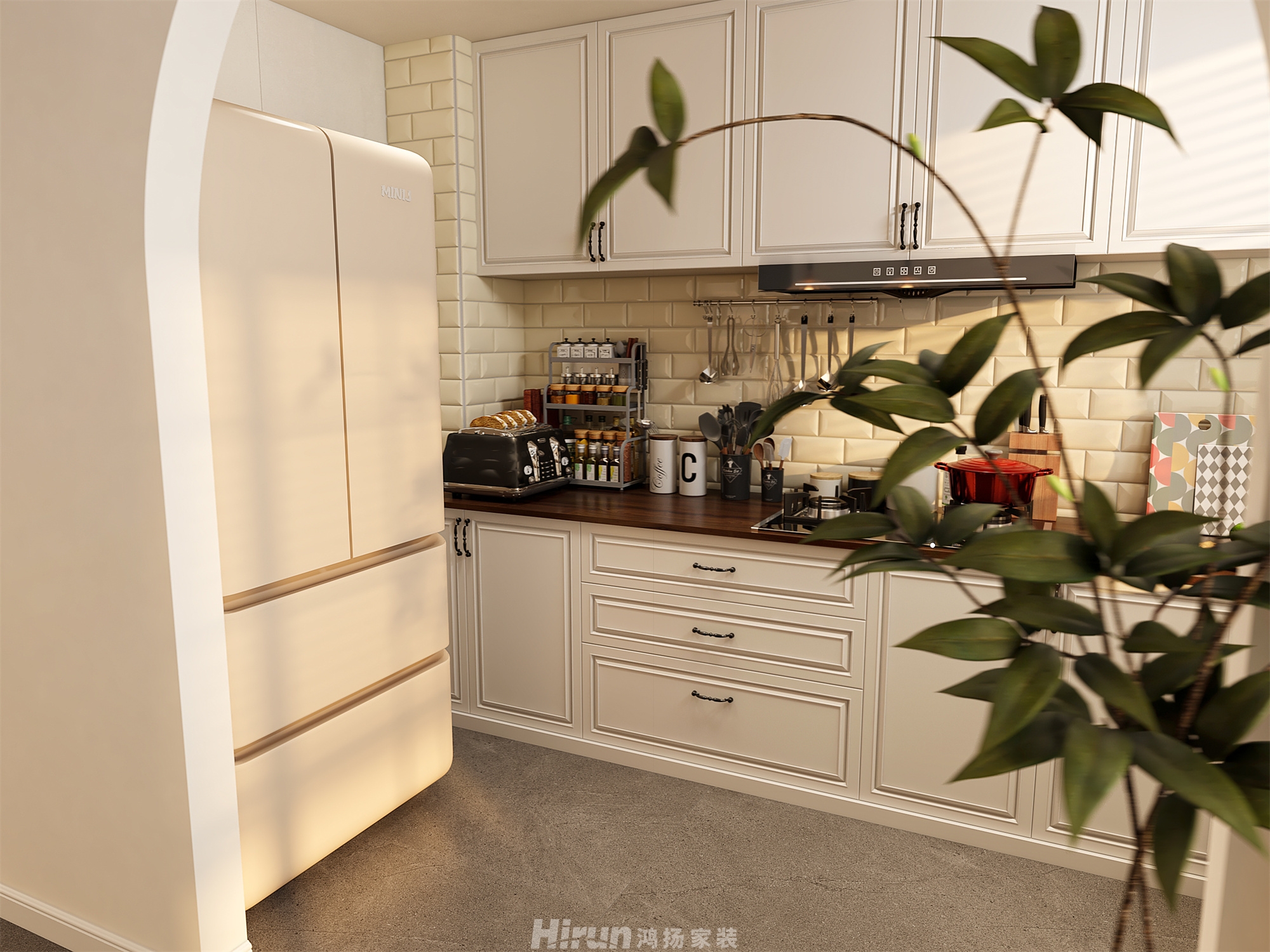 建發(fā)玖洲和璽140㎡復(fù)古風(fēng)潮四居室 裝修案例效果圖-11