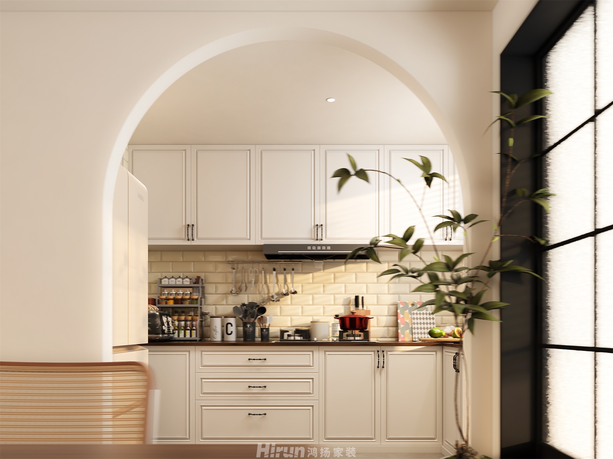 建發(fā)玖洲和璽140㎡復(fù)古風(fēng)潮四居室 裝修案例效果圖-4