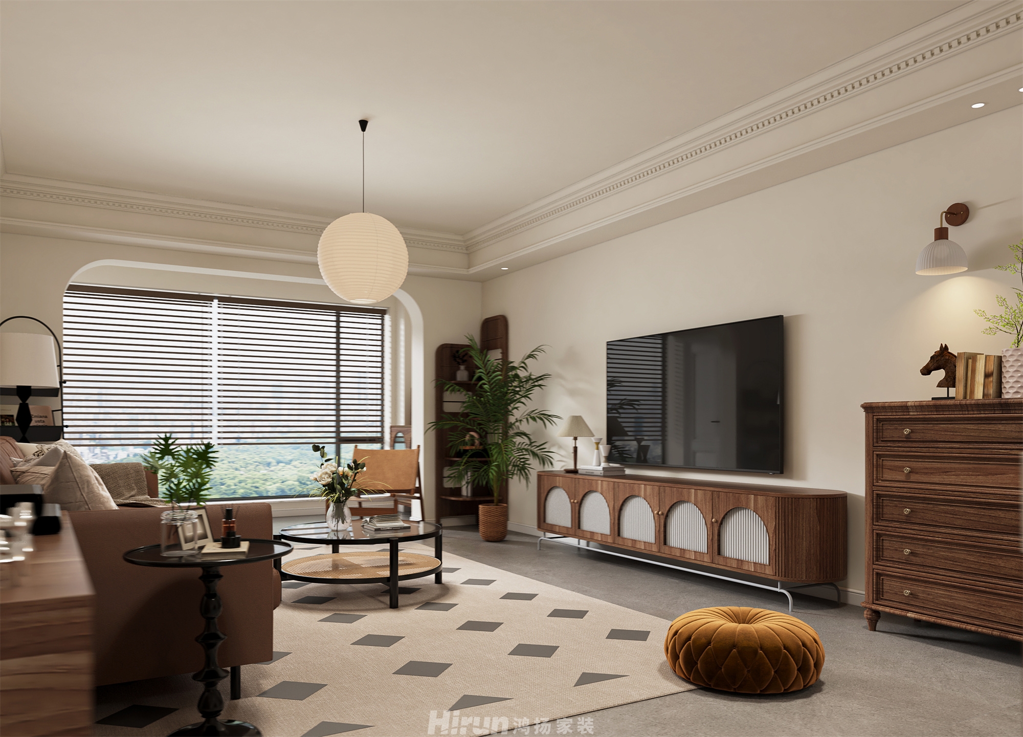 建發(fā)玖洲和璽140㎡復(fù)古風(fēng)潮四居室 裝修案例效果圖-9