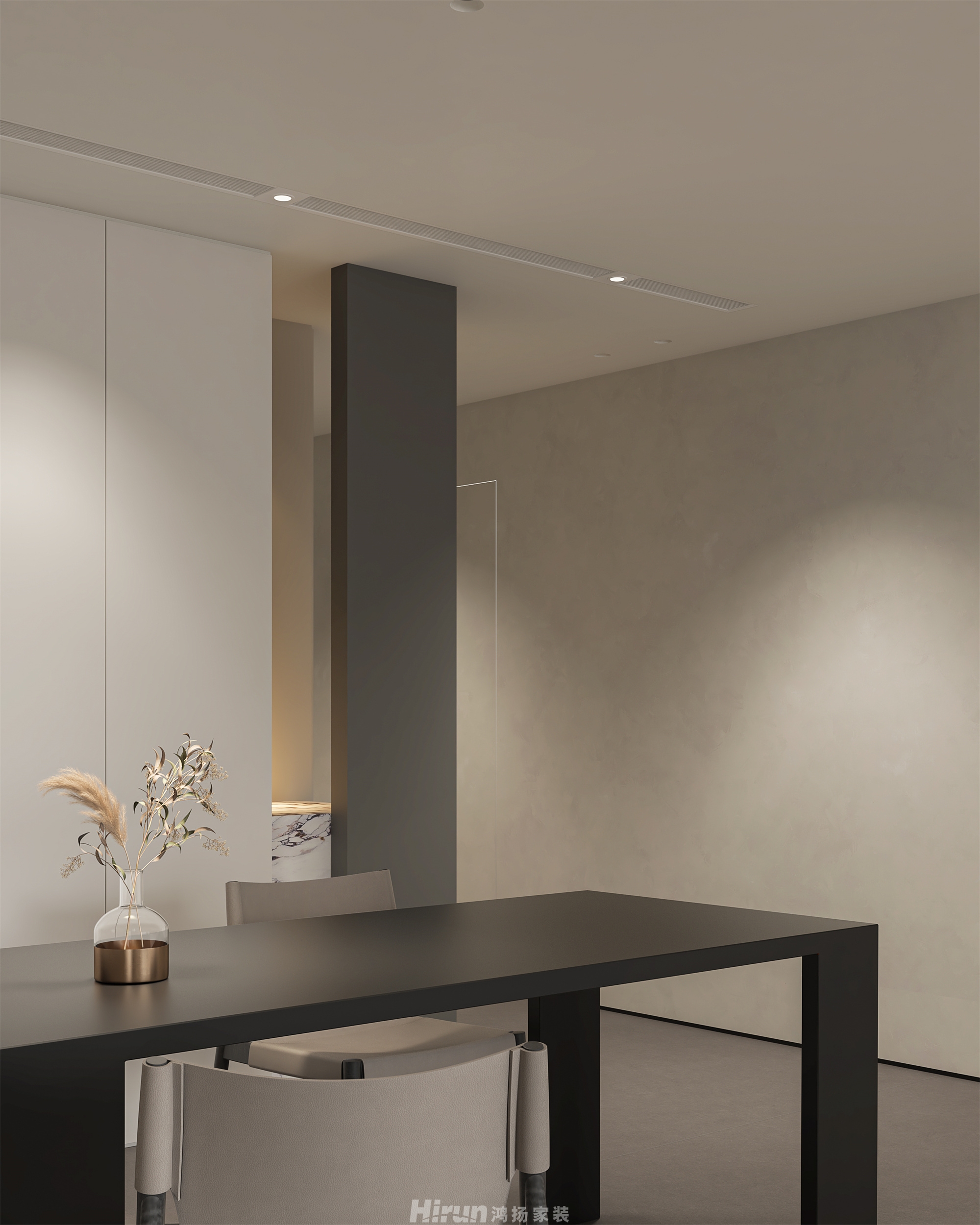 南山雍江匯120㎡雅致現代三居室 裝修案例效果圖-5