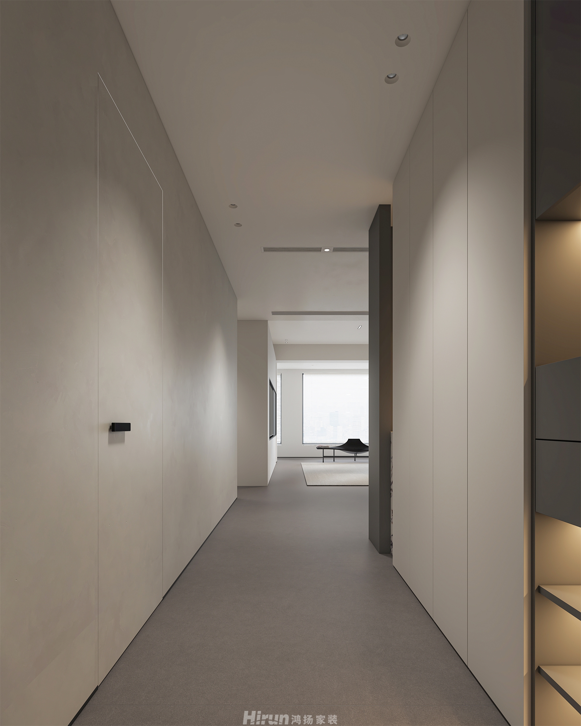 南山雍江匯120㎡雅致現代三居室 裝修案例效果圖-7