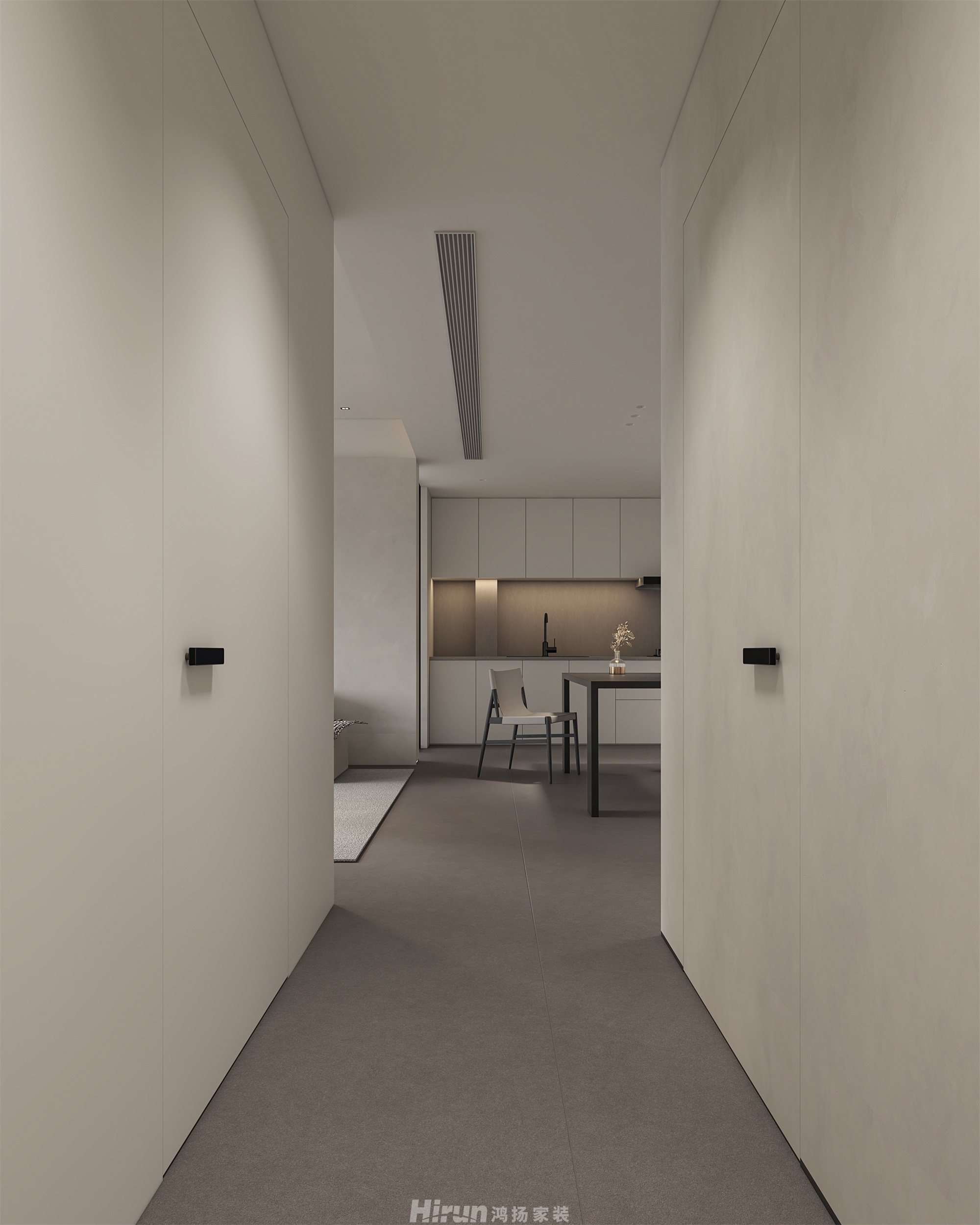 南山雍江匯120㎡雅致現代三居室 裝修案例效果圖-8