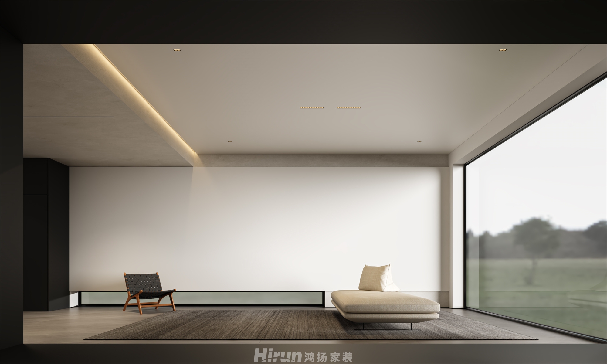 米地亞家園300㎡雅致現代別墅 裝修案例效果圖-3