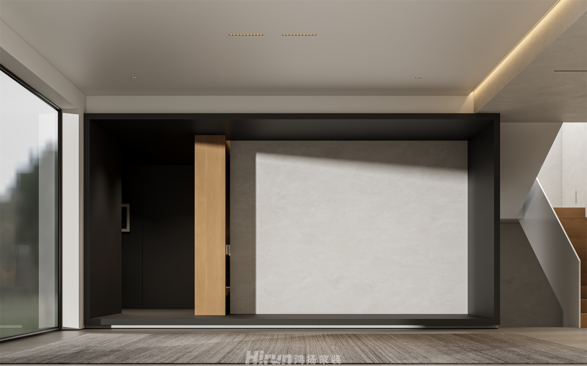 米地亞家園300㎡雅致現代別墅 裝修案例效果圖-14